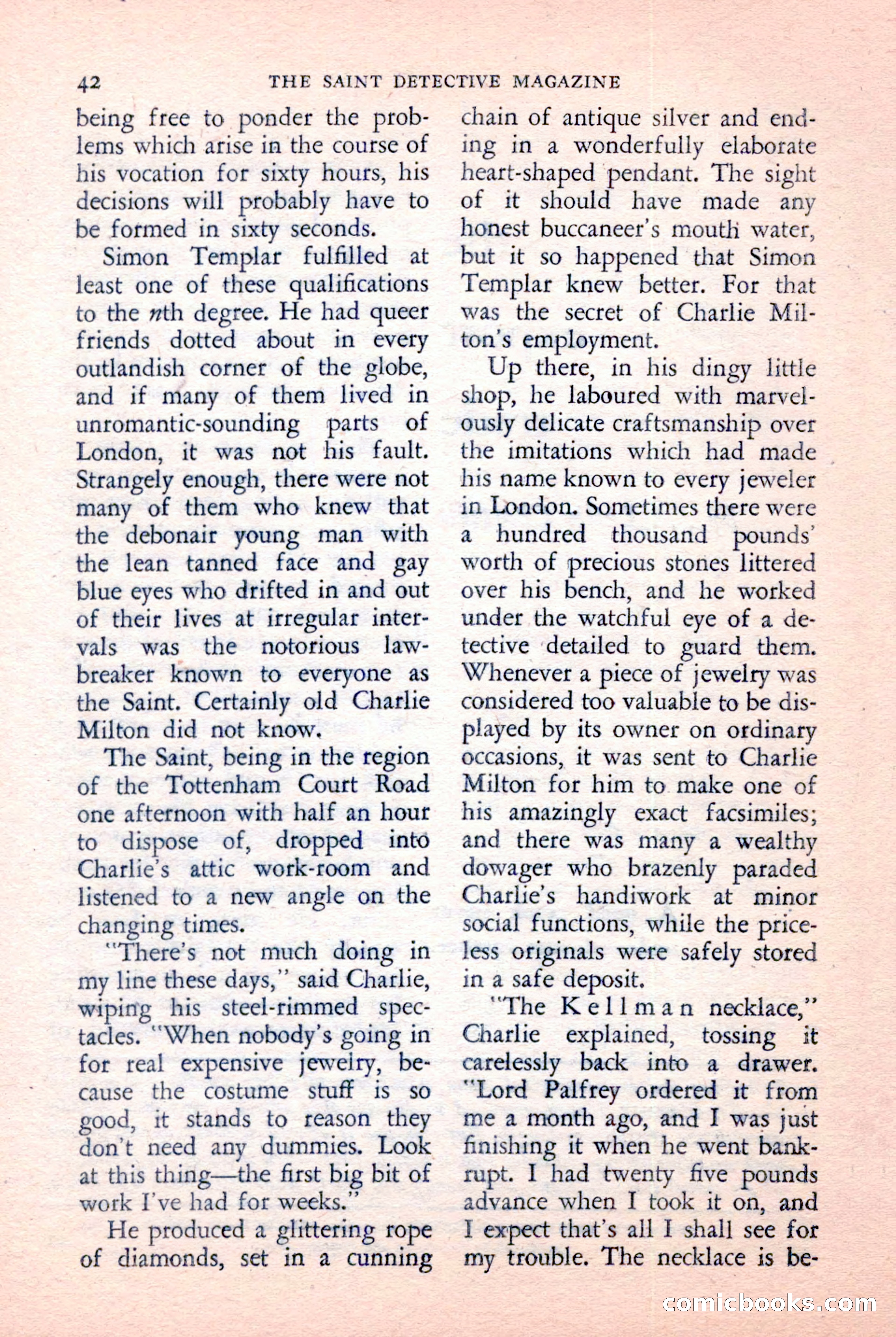 The Saint Detective Magazine, January 1957 — page 44 of 148