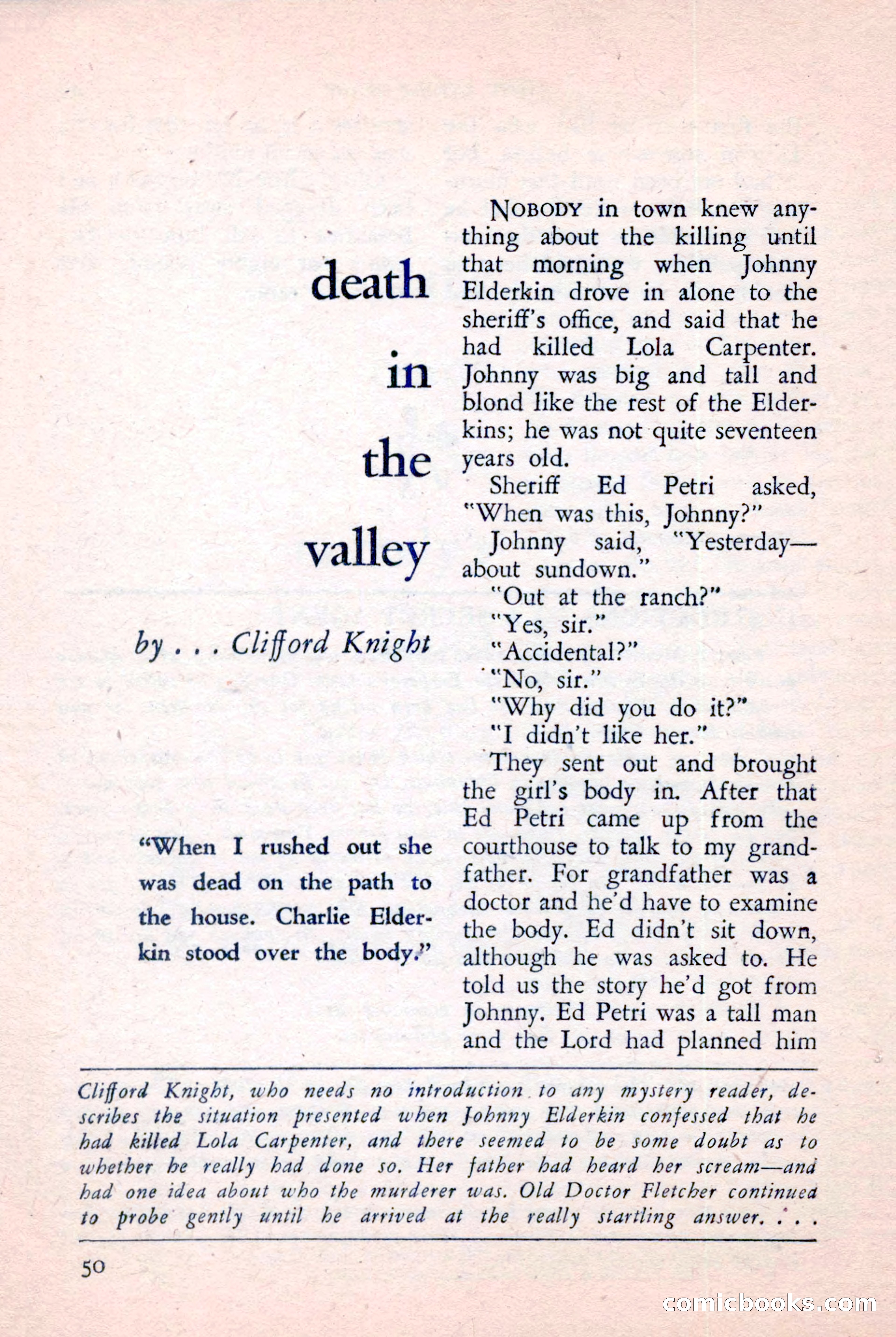 The Saint Detective Magazine, January 1957 — page 52 of 148