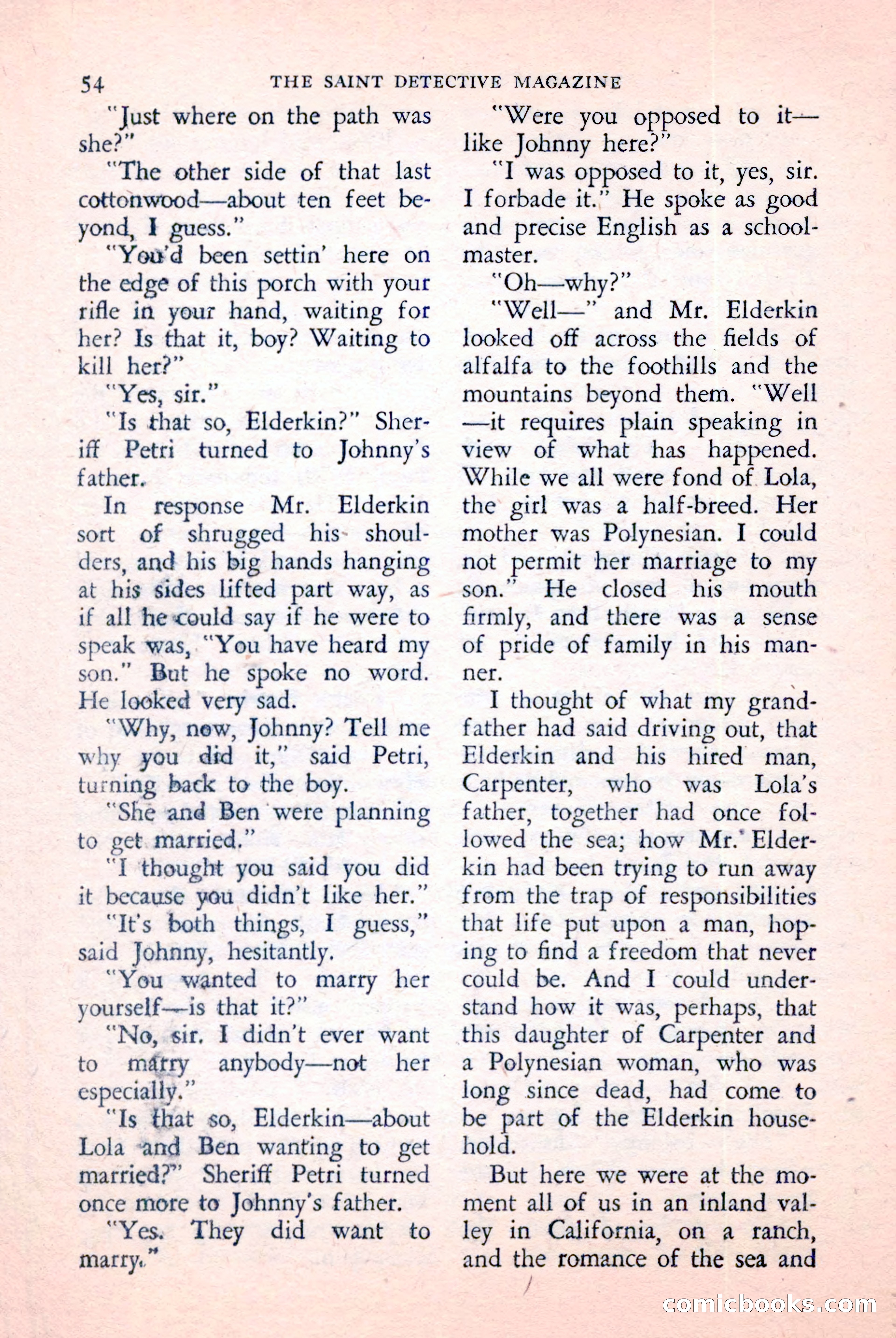 The Saint Detective Magazine, January 1957 — page 56 of 148