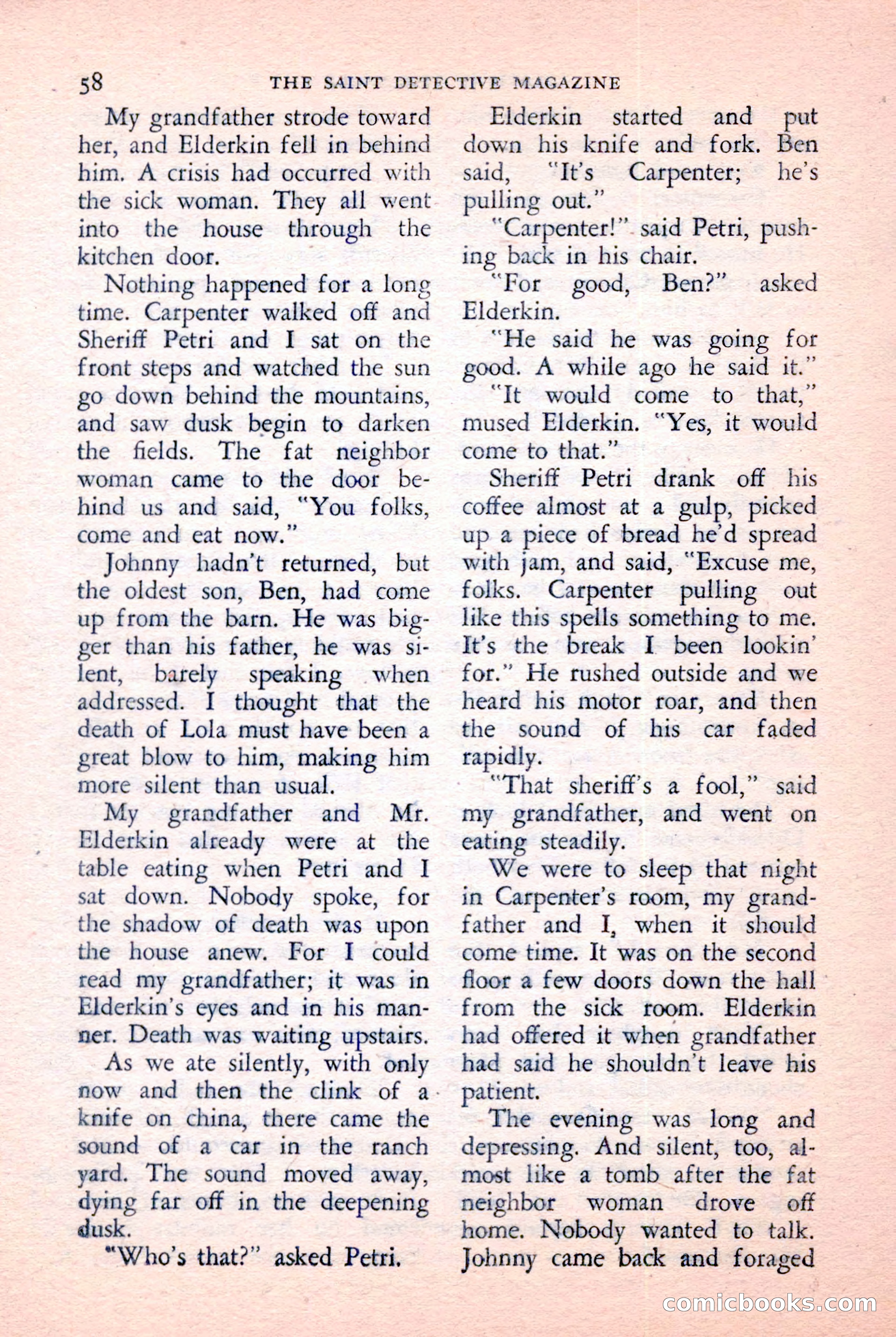 The Saint Detective Magazine, January 1957 — page 60 of 148