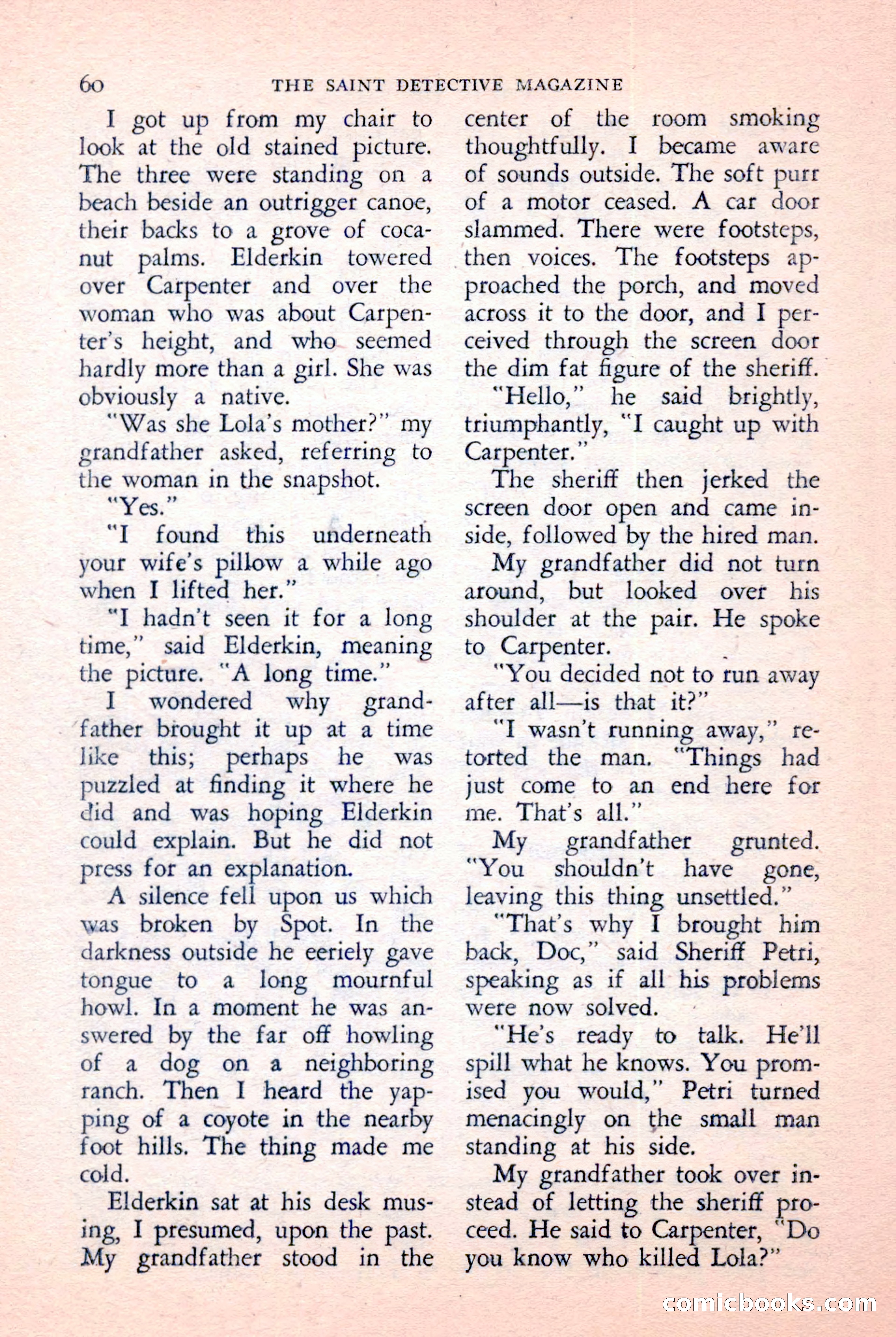 The Saint Detective Magazine, January 1957 — page 62 of 148