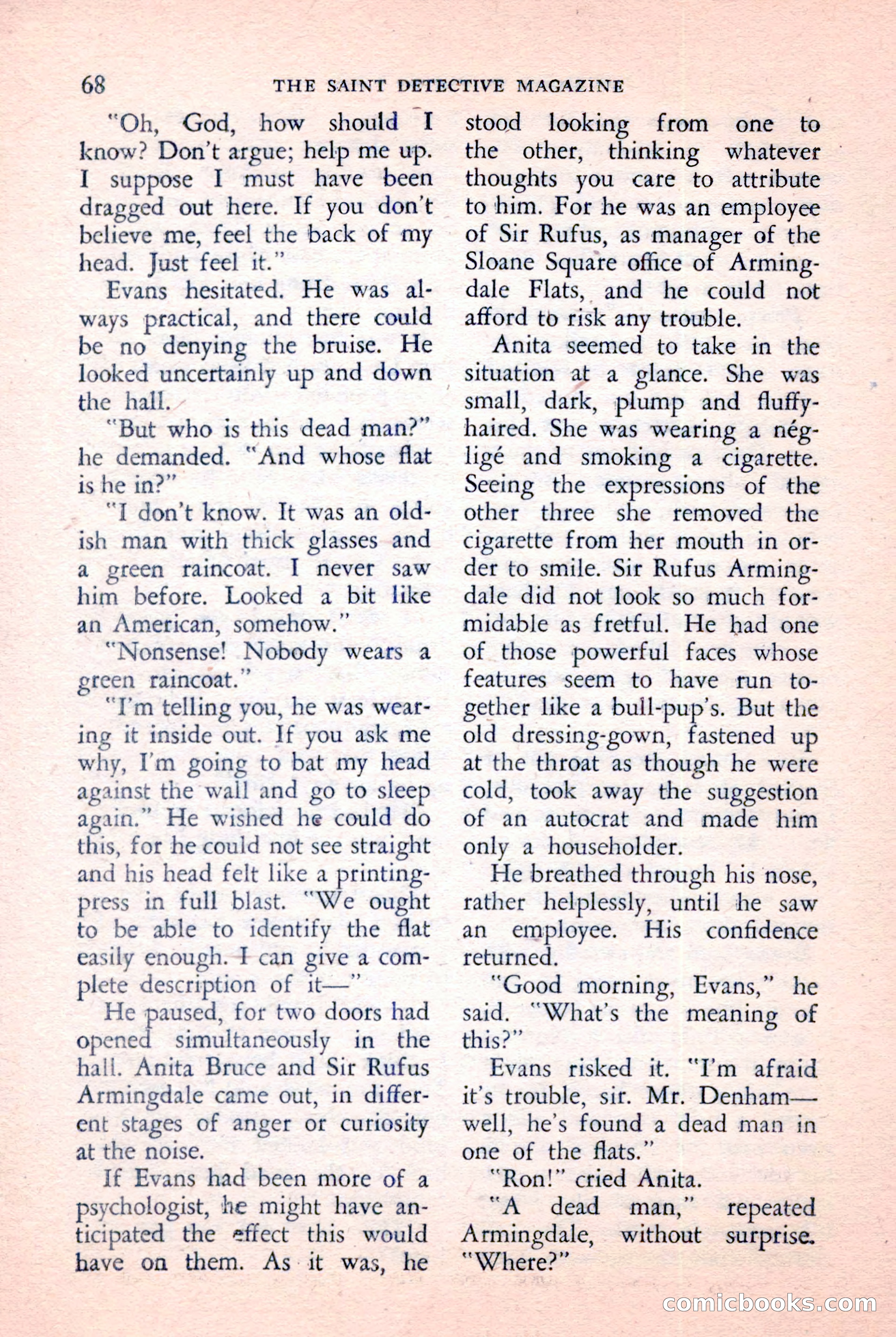 The Saint Detective Magazine, January 1957 — page 70 of 148