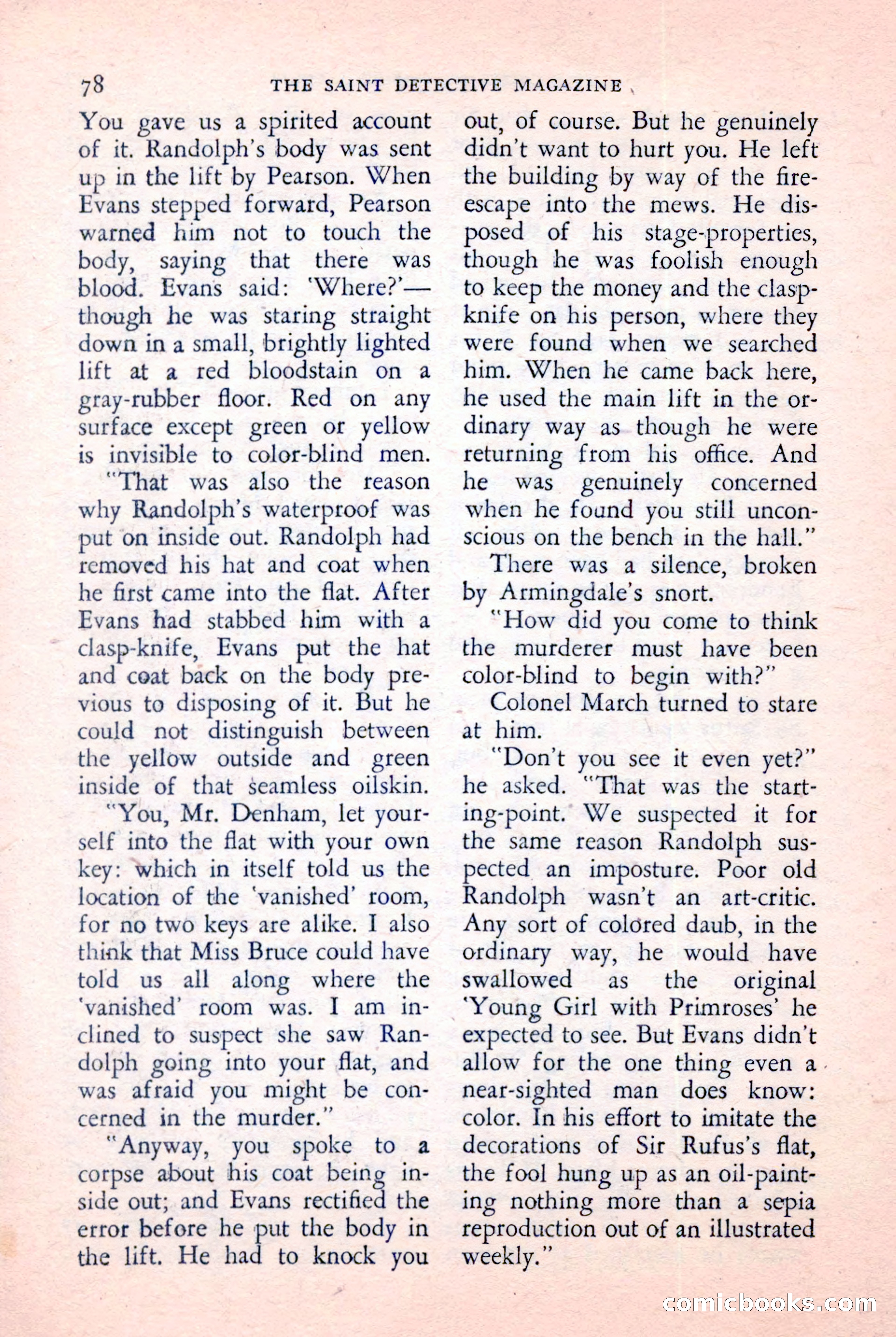 The Saint Detective Magazine, January 1957 — page 80 of 148