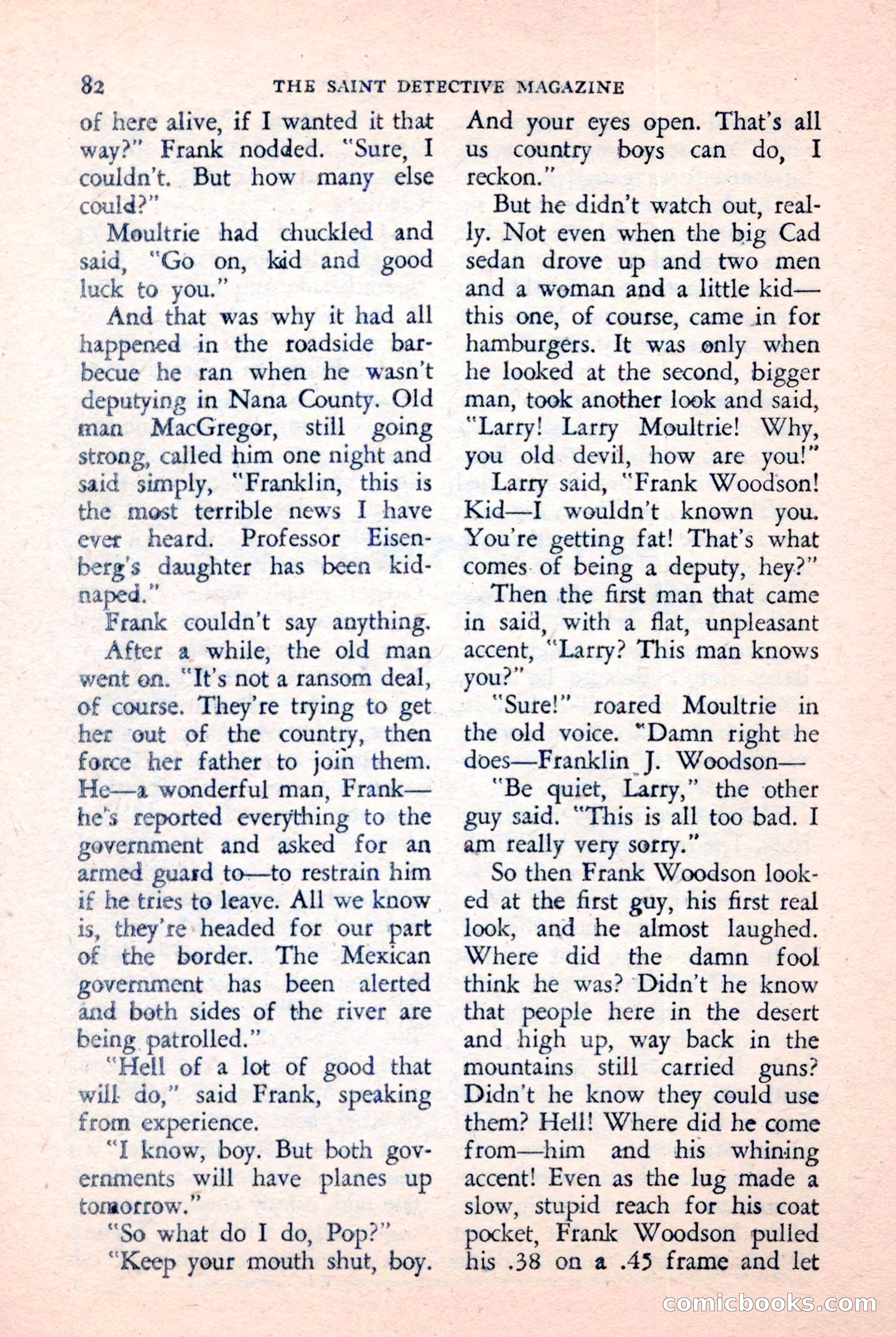 The Saint Detective Magazine, January 1957 — page 84 of 148