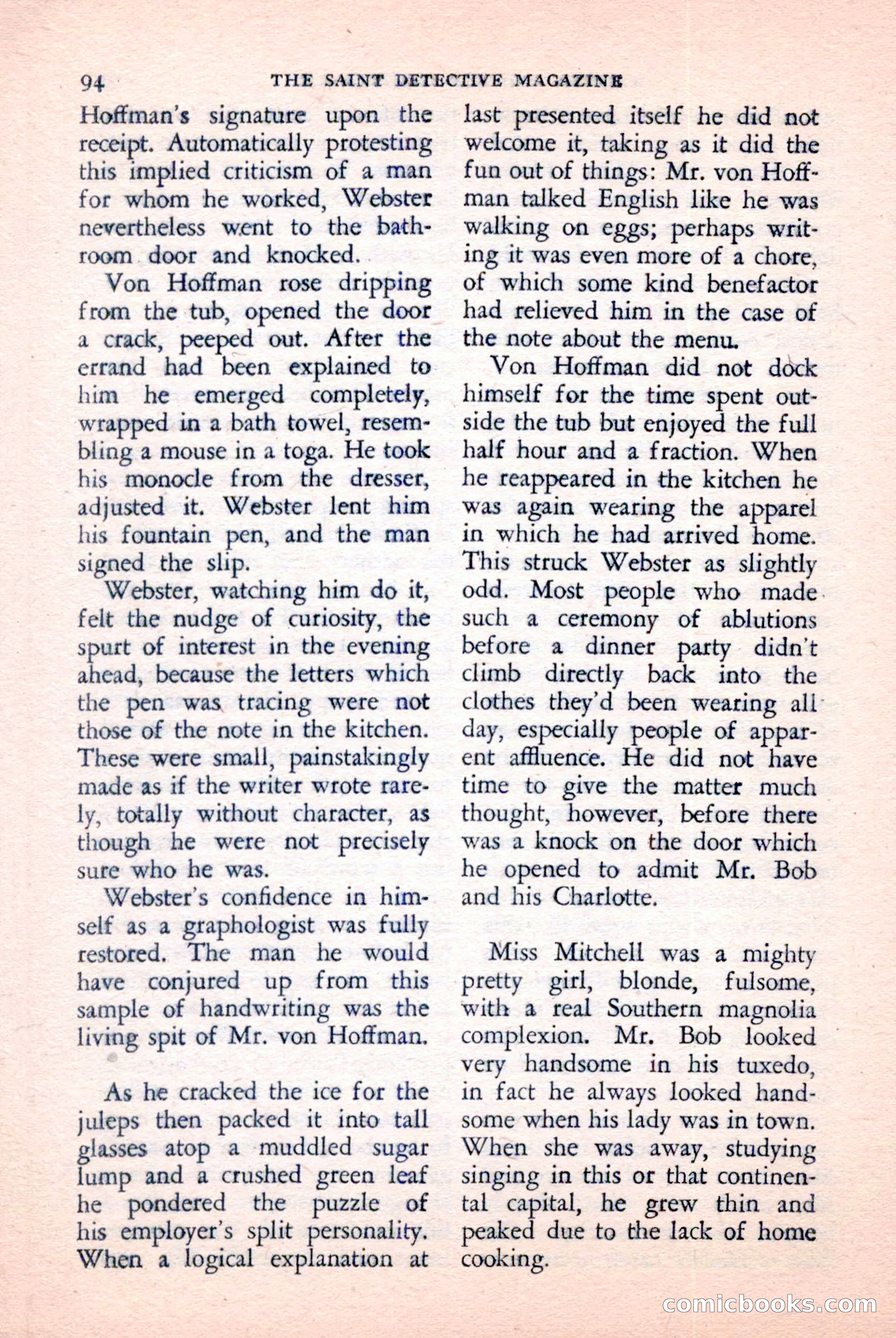 The Saint Detective Magazine, January 1957 — page 96 of 148