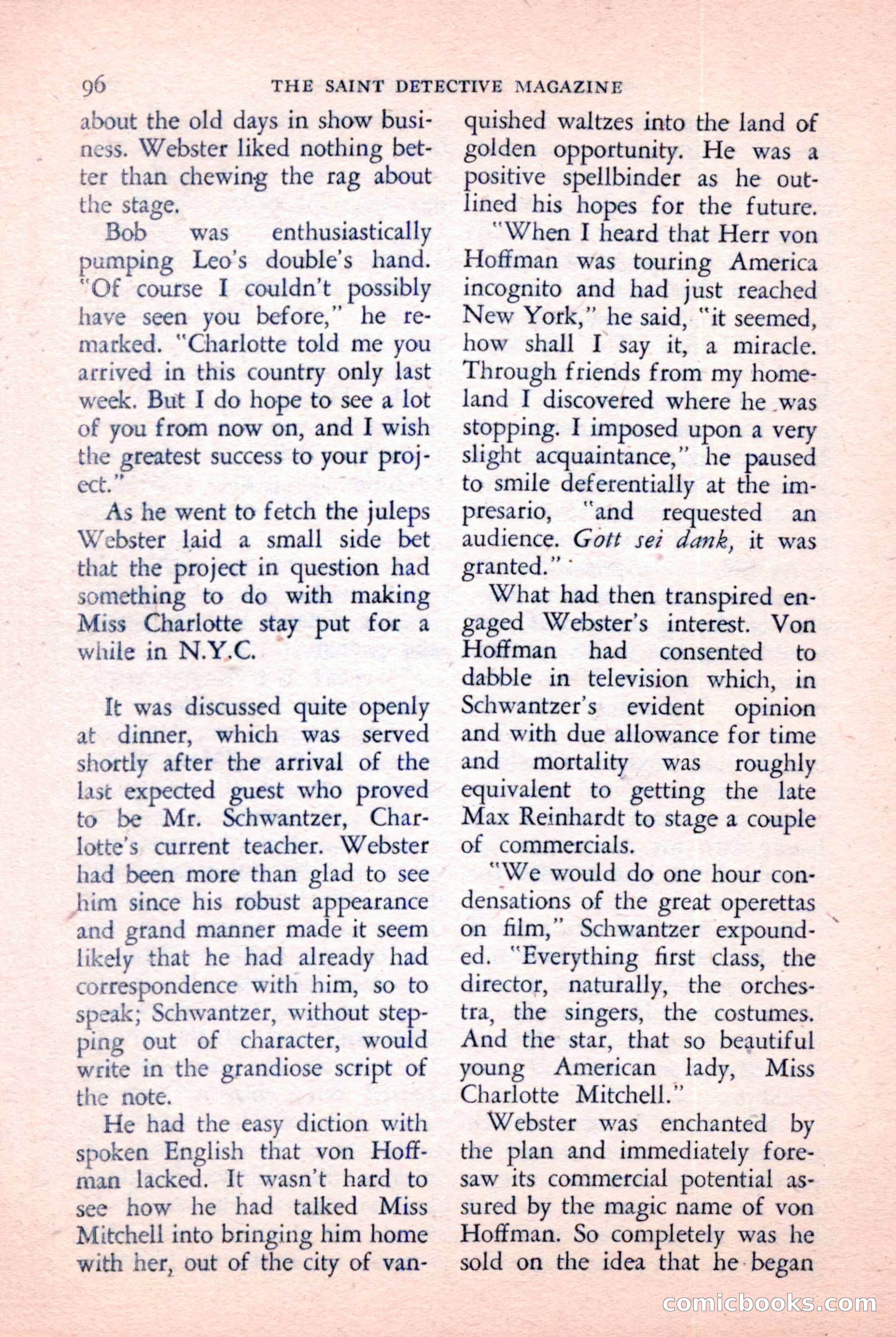 The Saint Detective Magazine, January 1957 — page 98 of 148