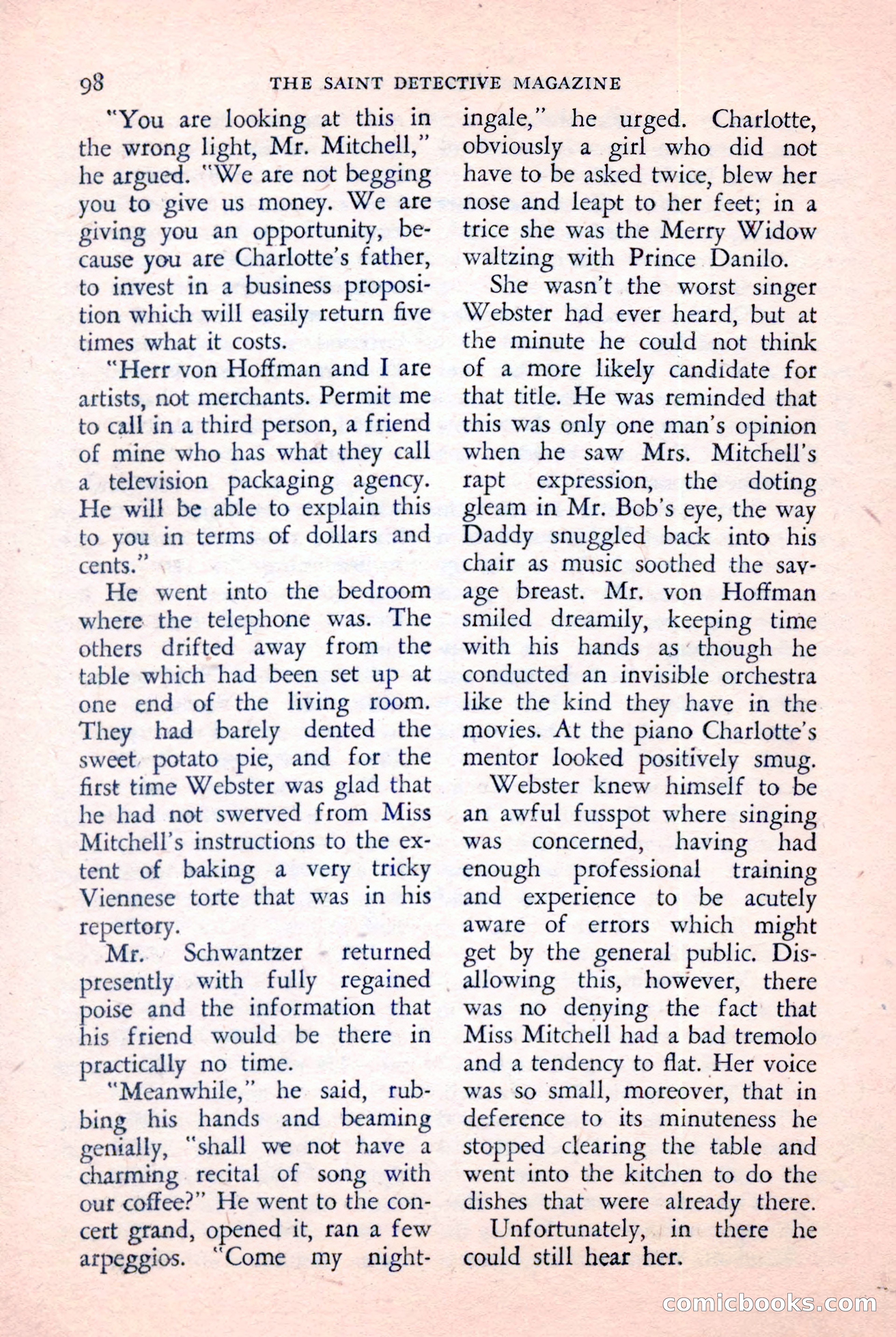 The Saint Detective Magazine, January 1957 — page 100 of 148
