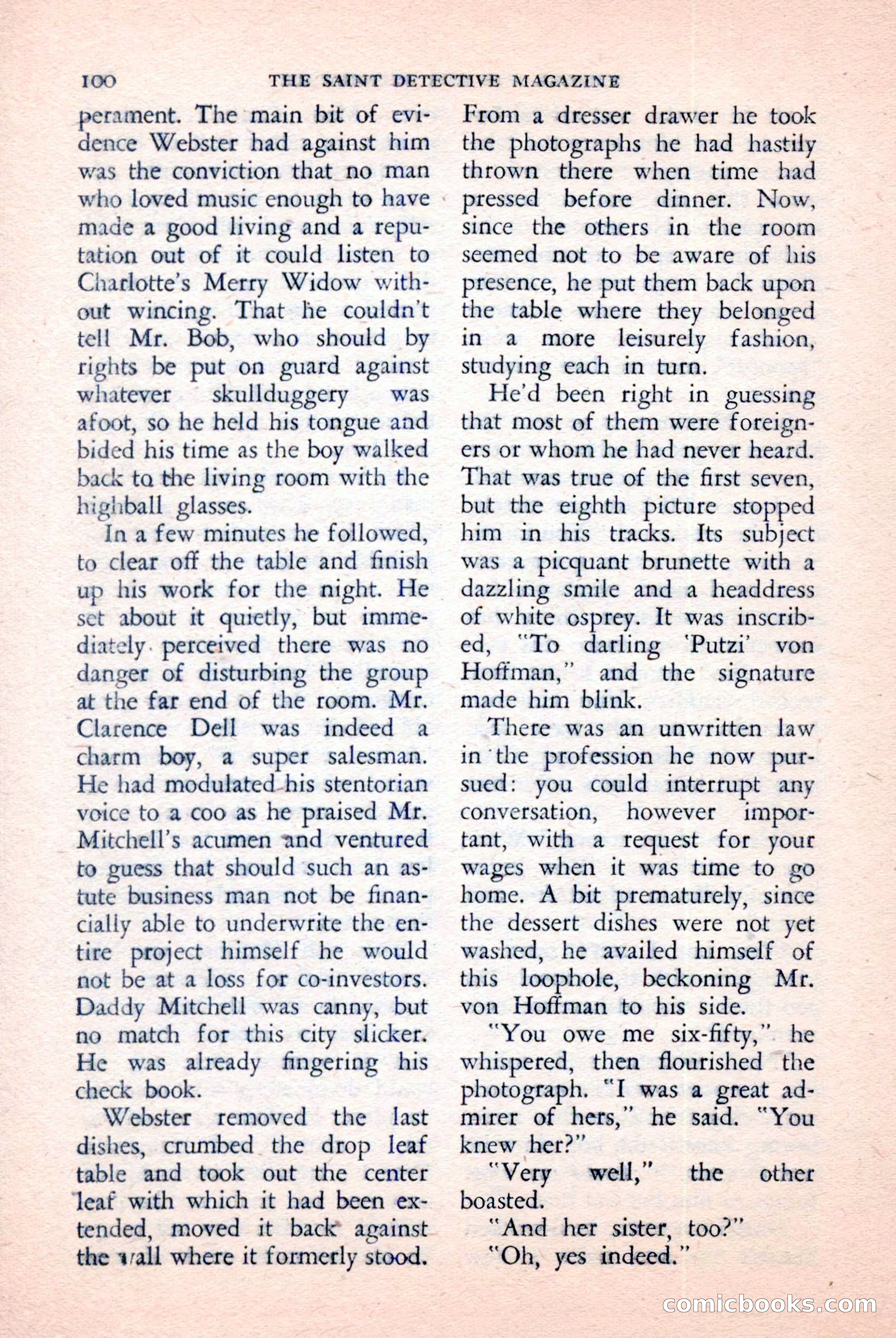 The Saint Detective Magazine, January 1957 — page 102 of 148