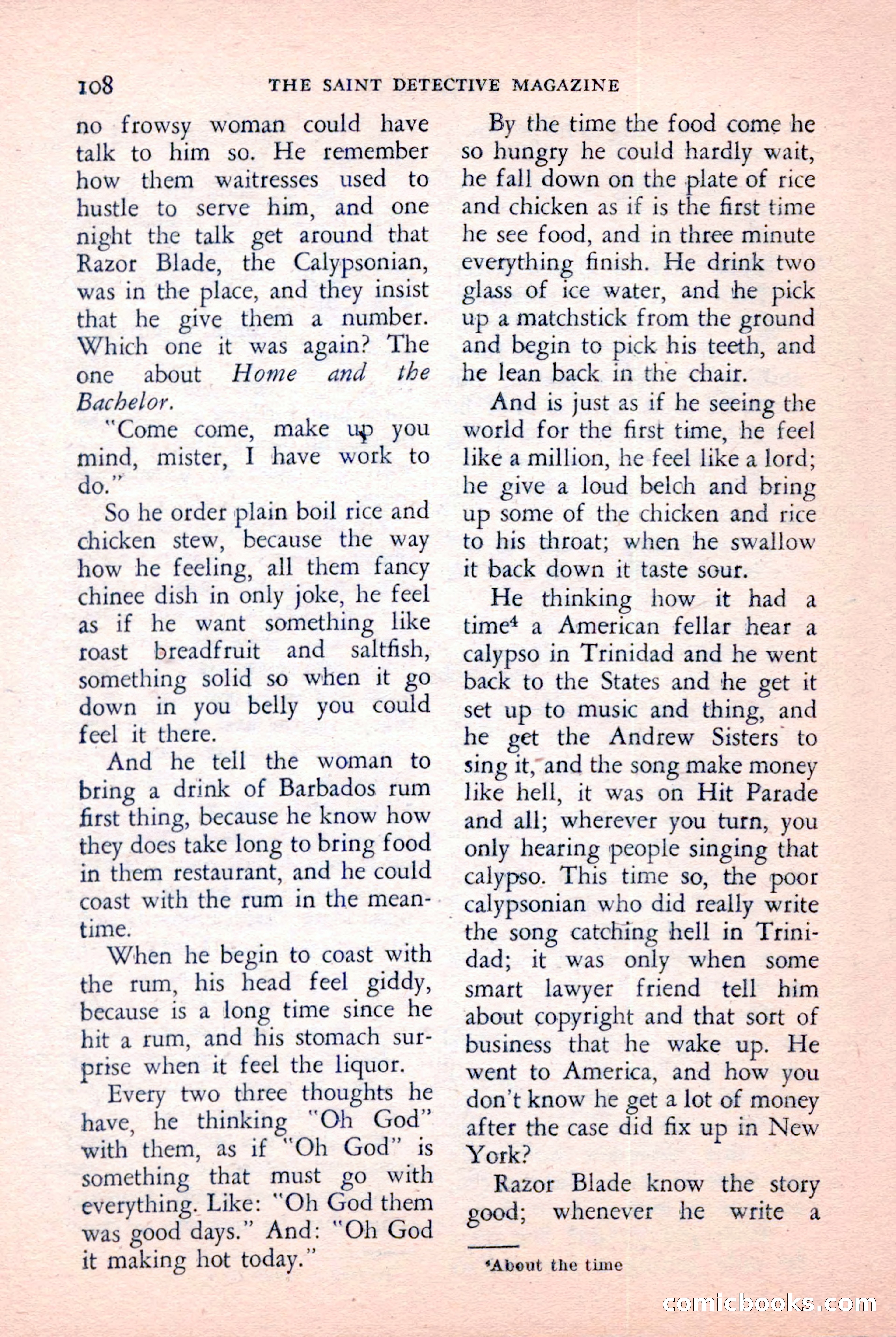 The Saint Detective Magazine, January 1957 — page 110 of 148