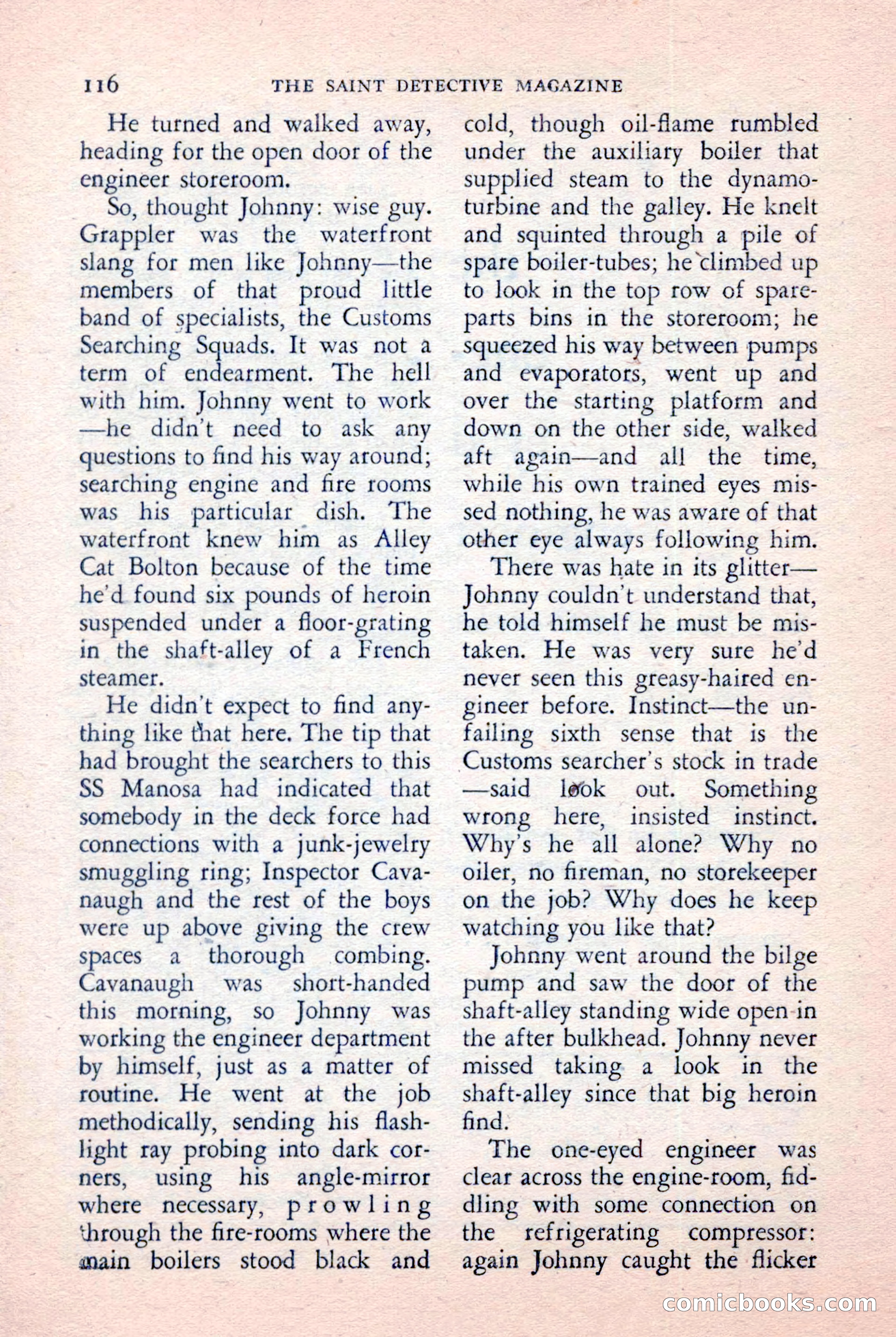 The Saint Detective Magazine, January 1957 — page 118 of 148
