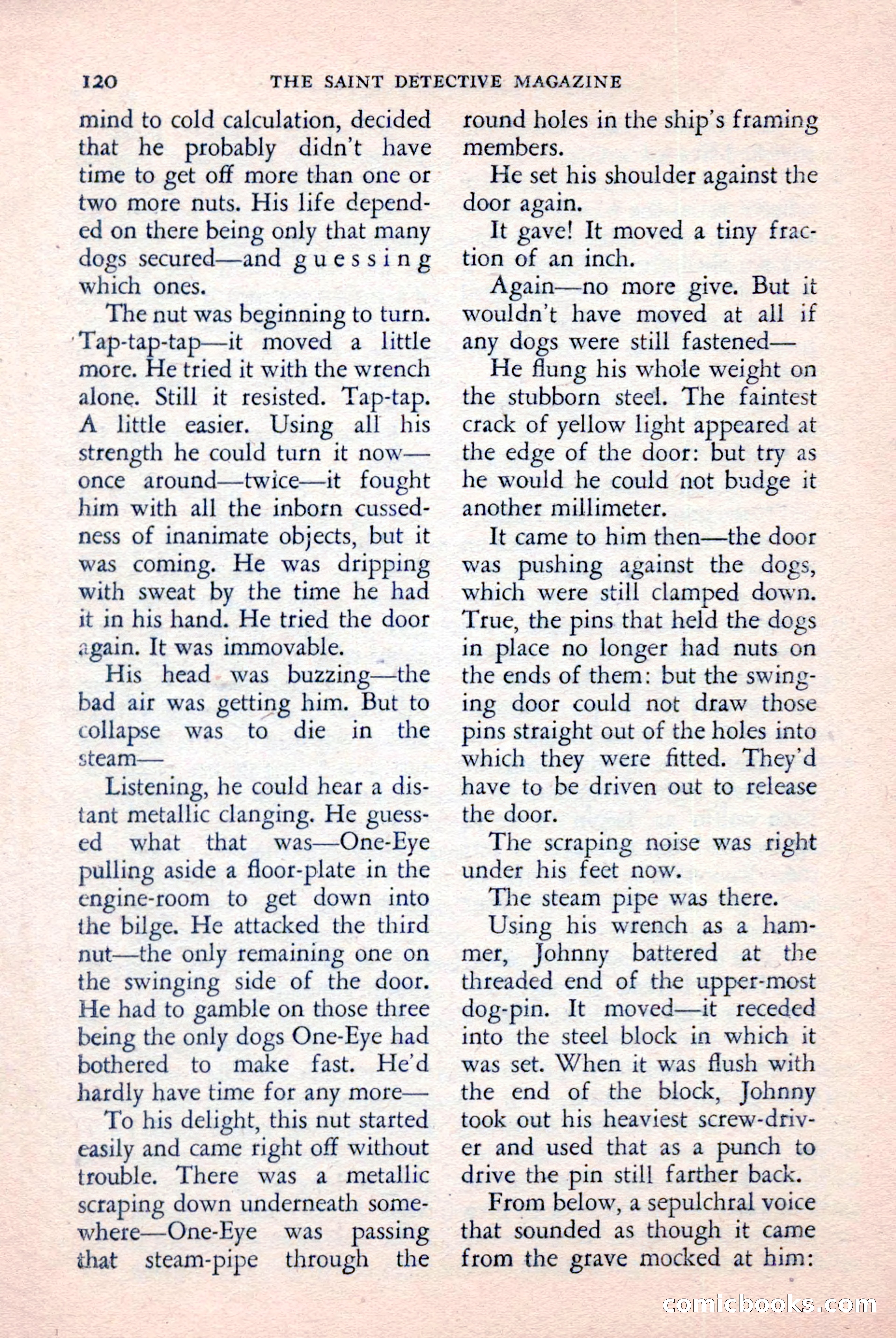 The Saint Detective Magazine, January 1957 — page 122 of 148