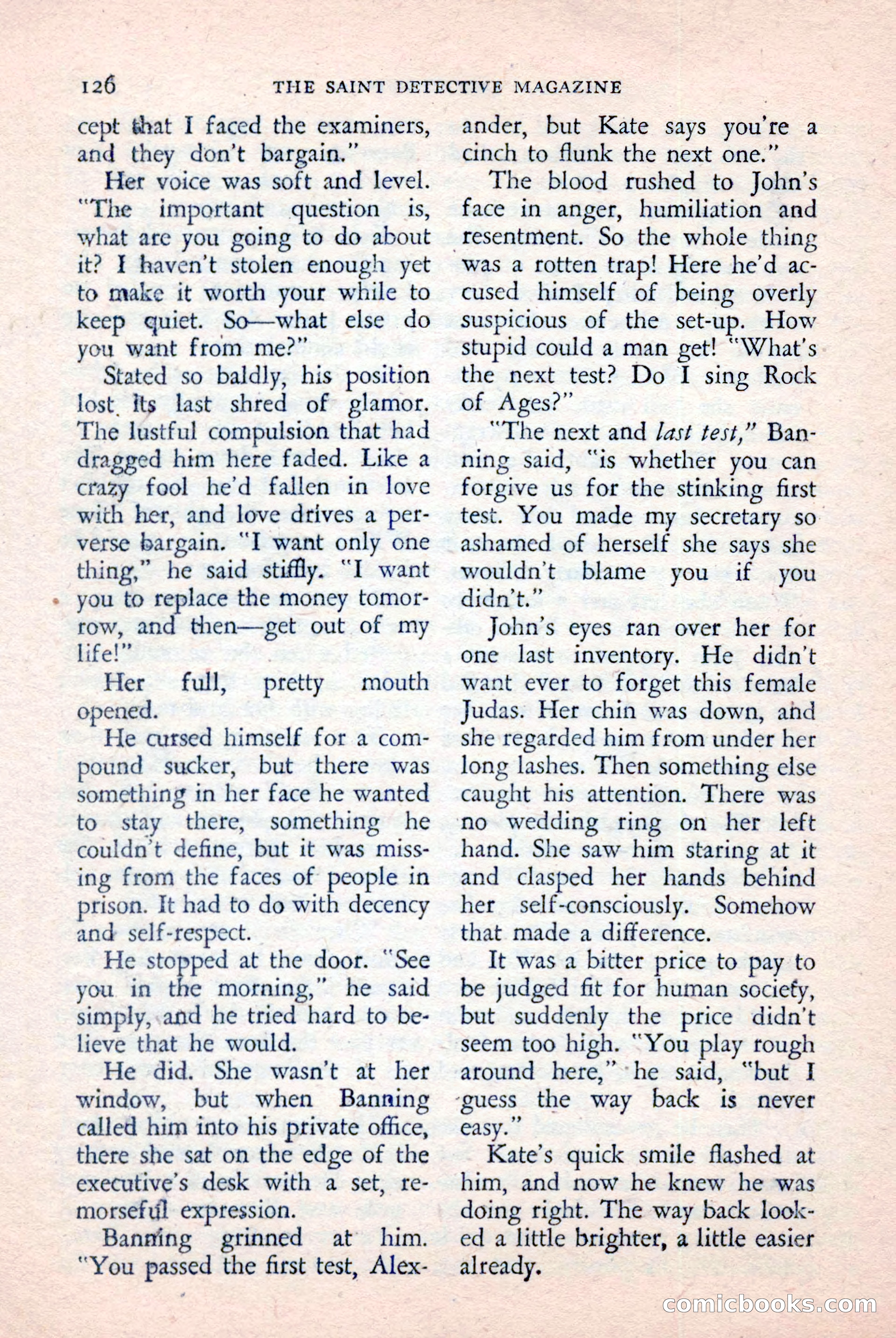 The Saint Detective Magazine, January 1957 — page 128 of 148