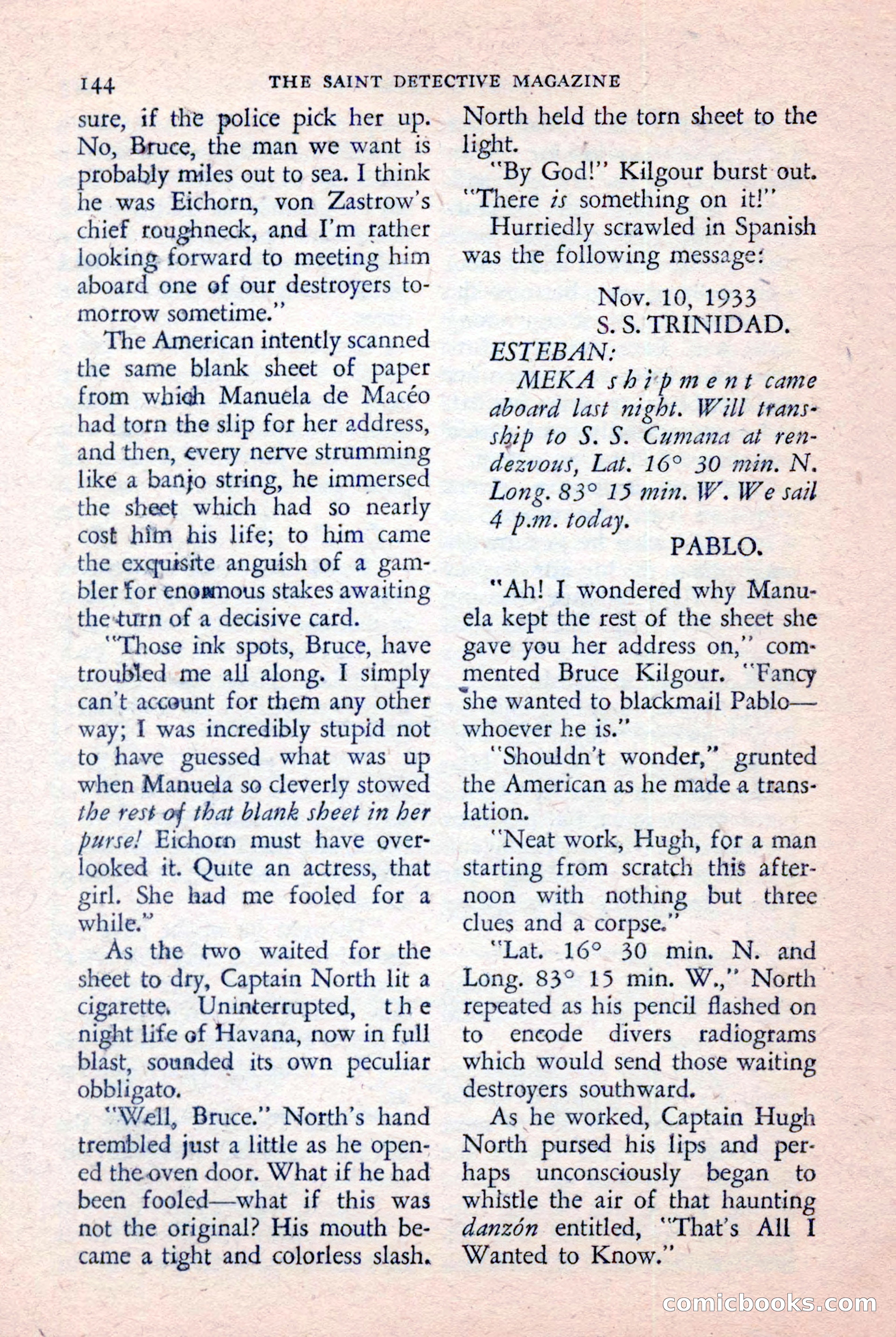 The Saint Detective Magazine, January 1957 — page 146 of 148