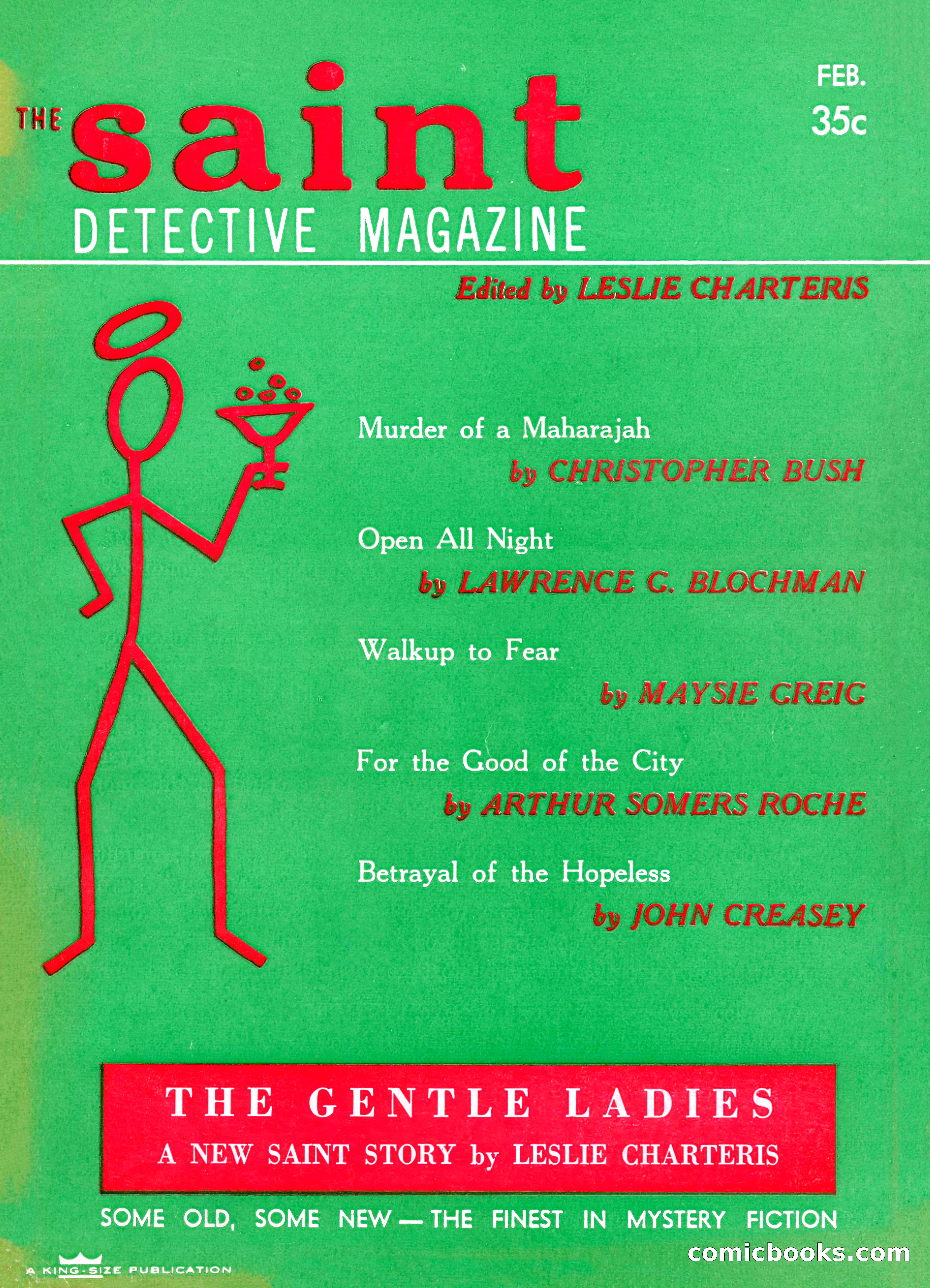 The Saint Detective Magazine, February 1957 — page 1 of 148