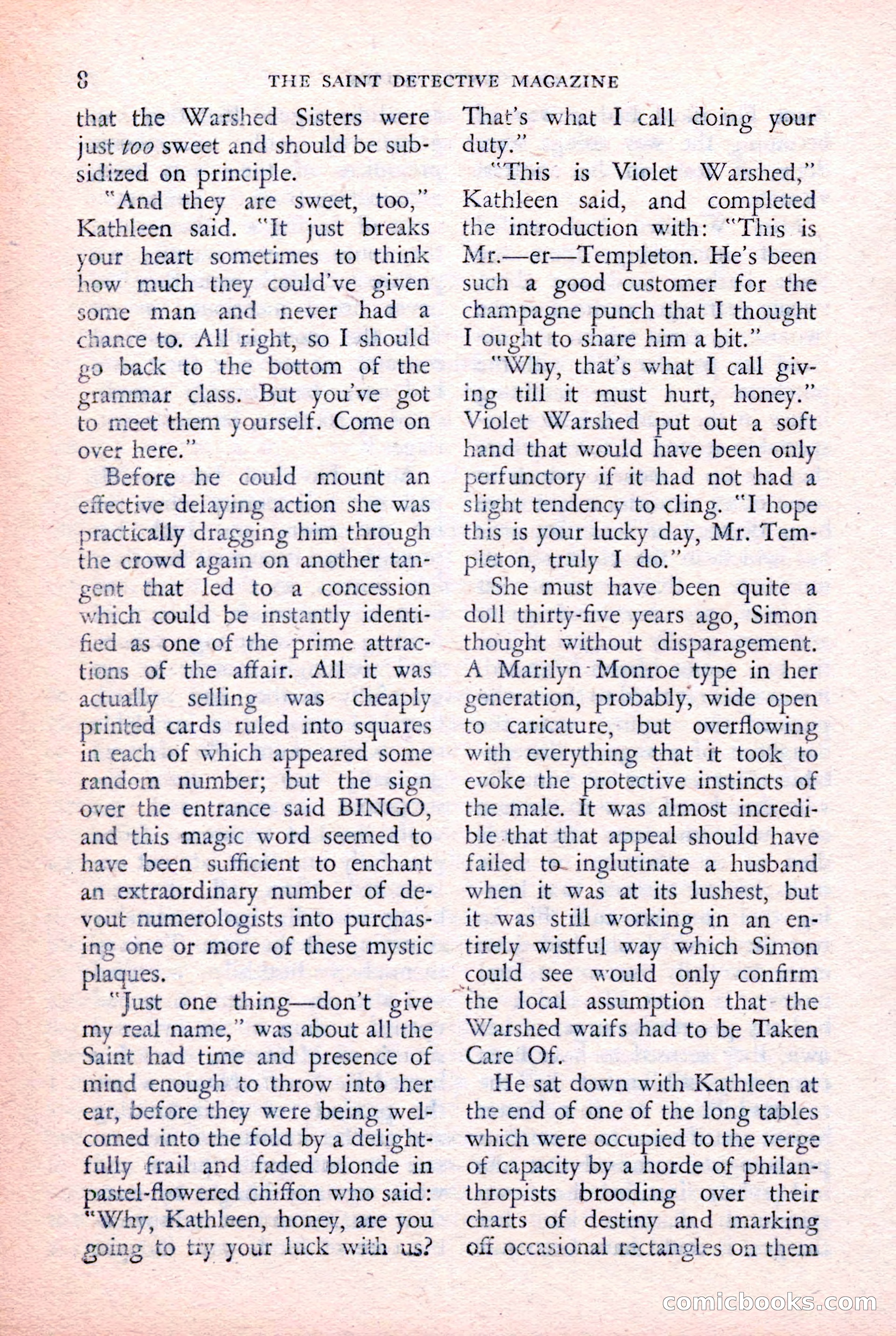 The Saint Detective Magazine, February 1957 — page 10 of 148