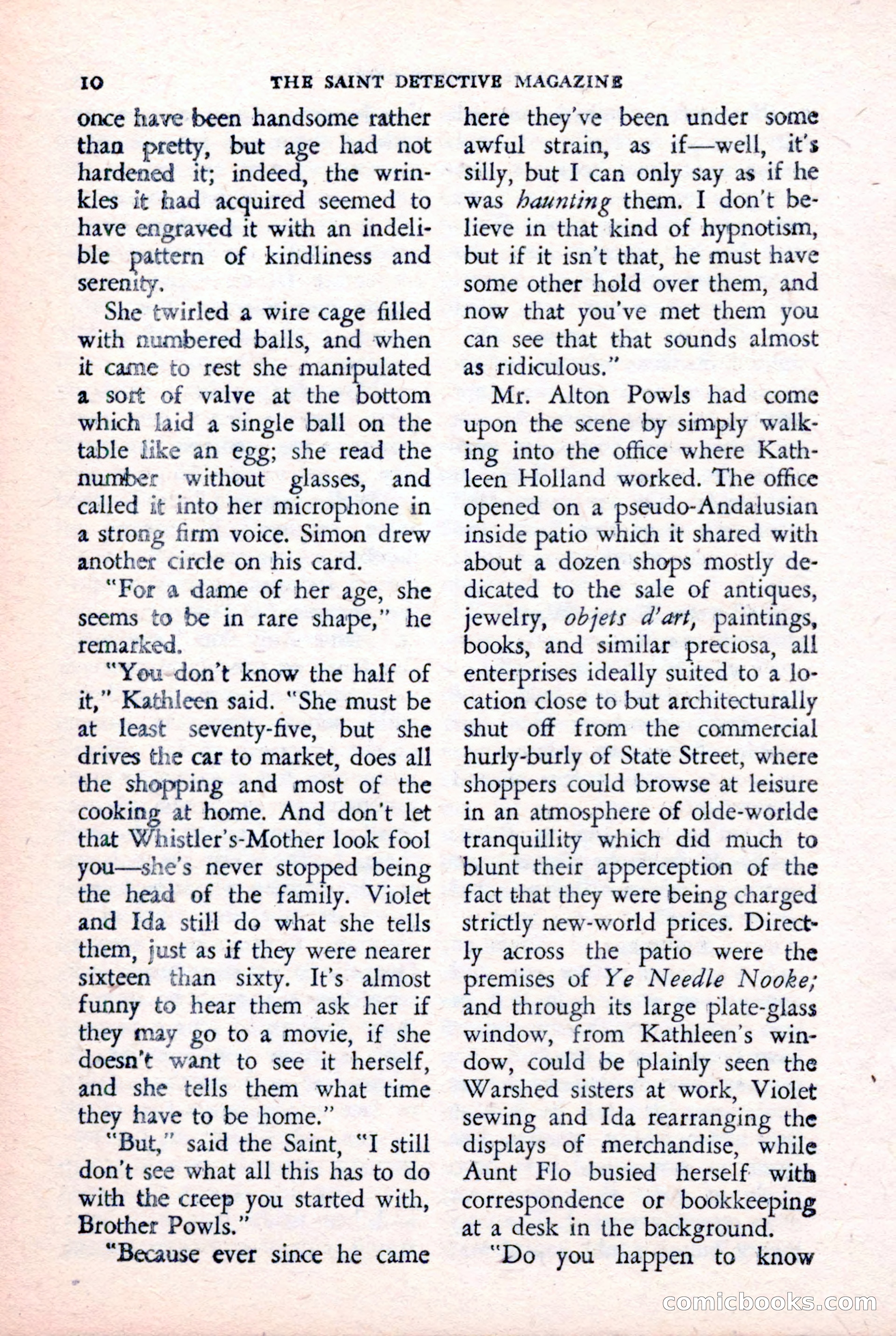 The Saint Detective Magazine, February 1957 — page 12 of 148
