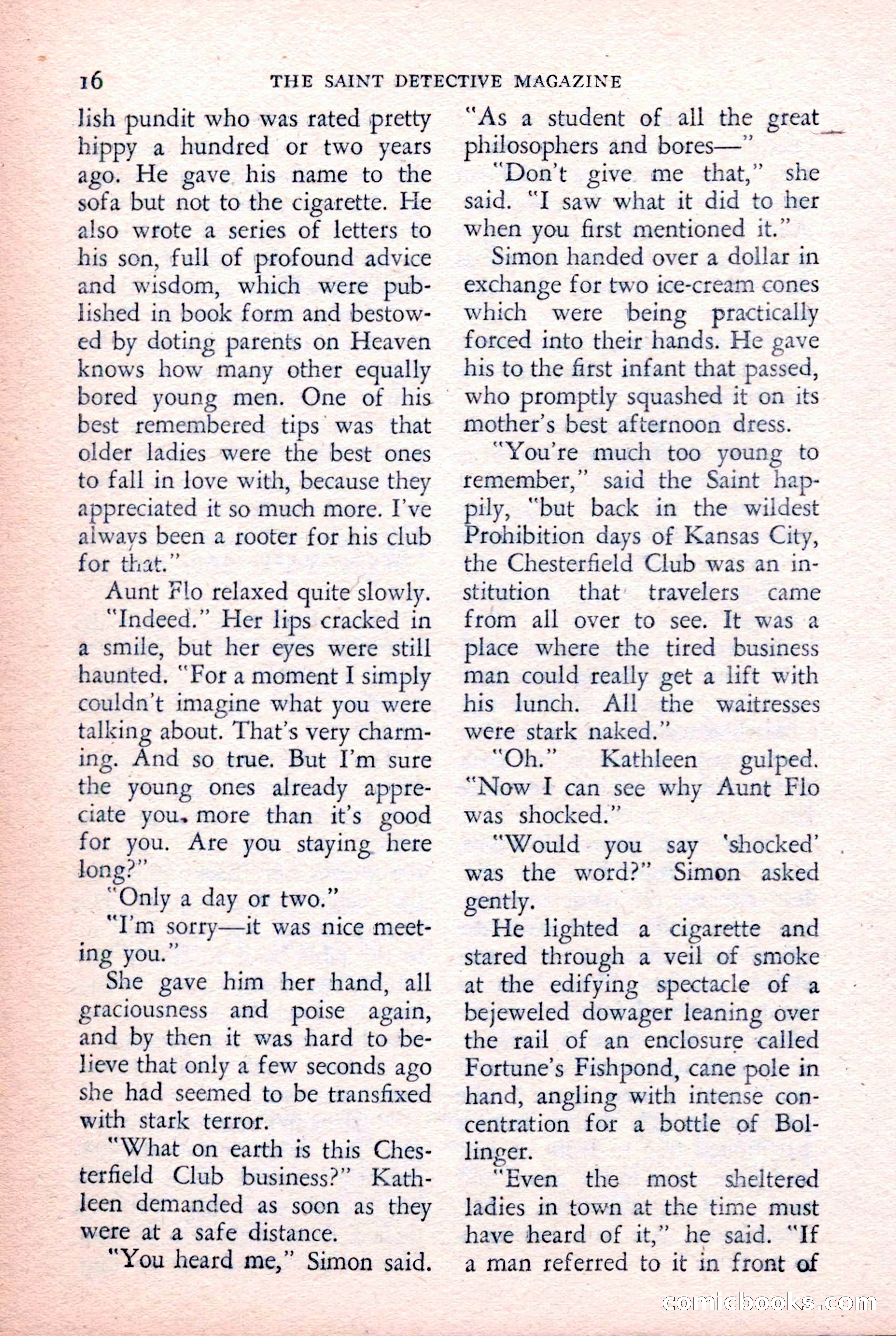 The Saint Detective Magazine, February 1957 — page 18 of 148