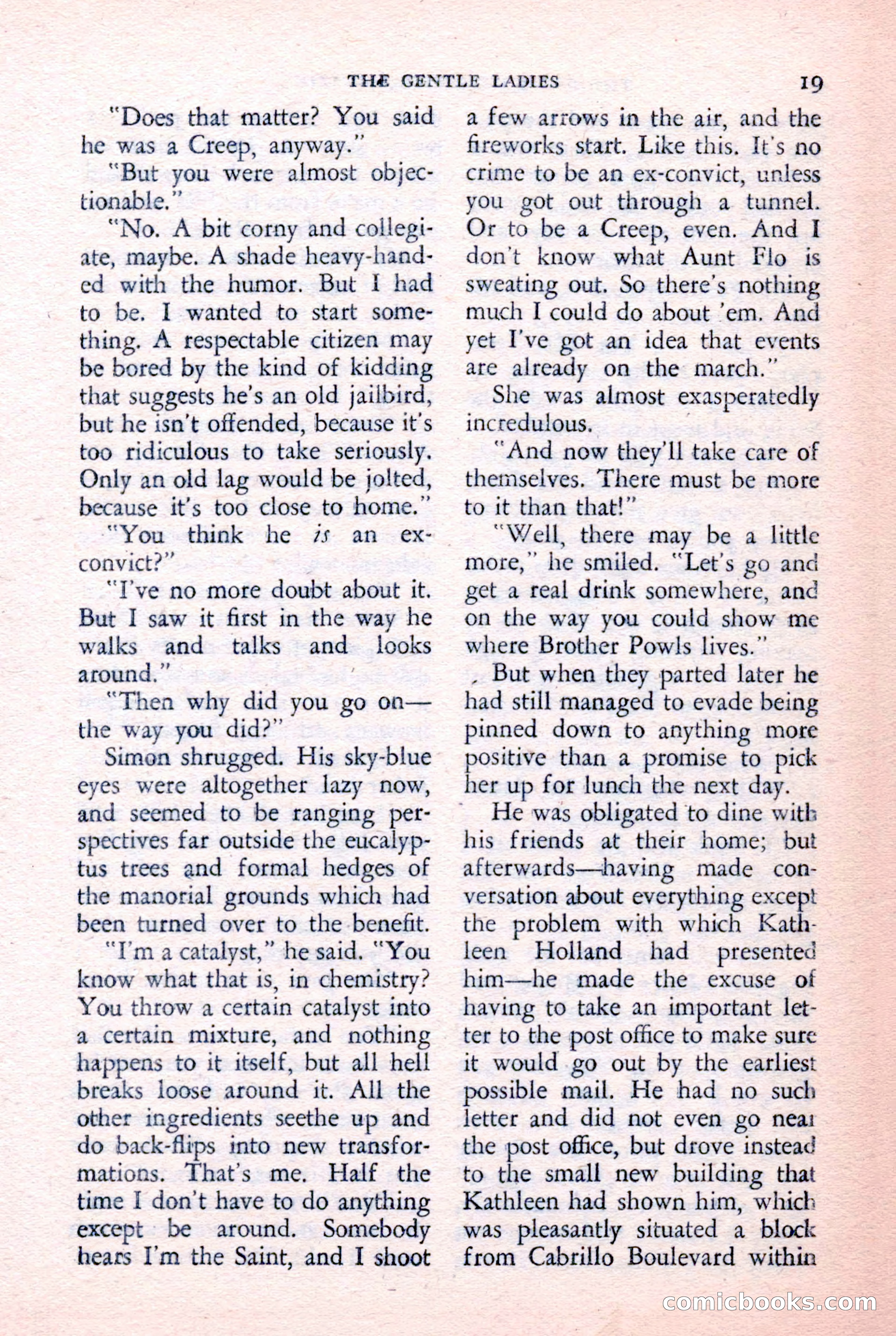 The Saint Detective Magazine, February 1957 — page 21 of 148