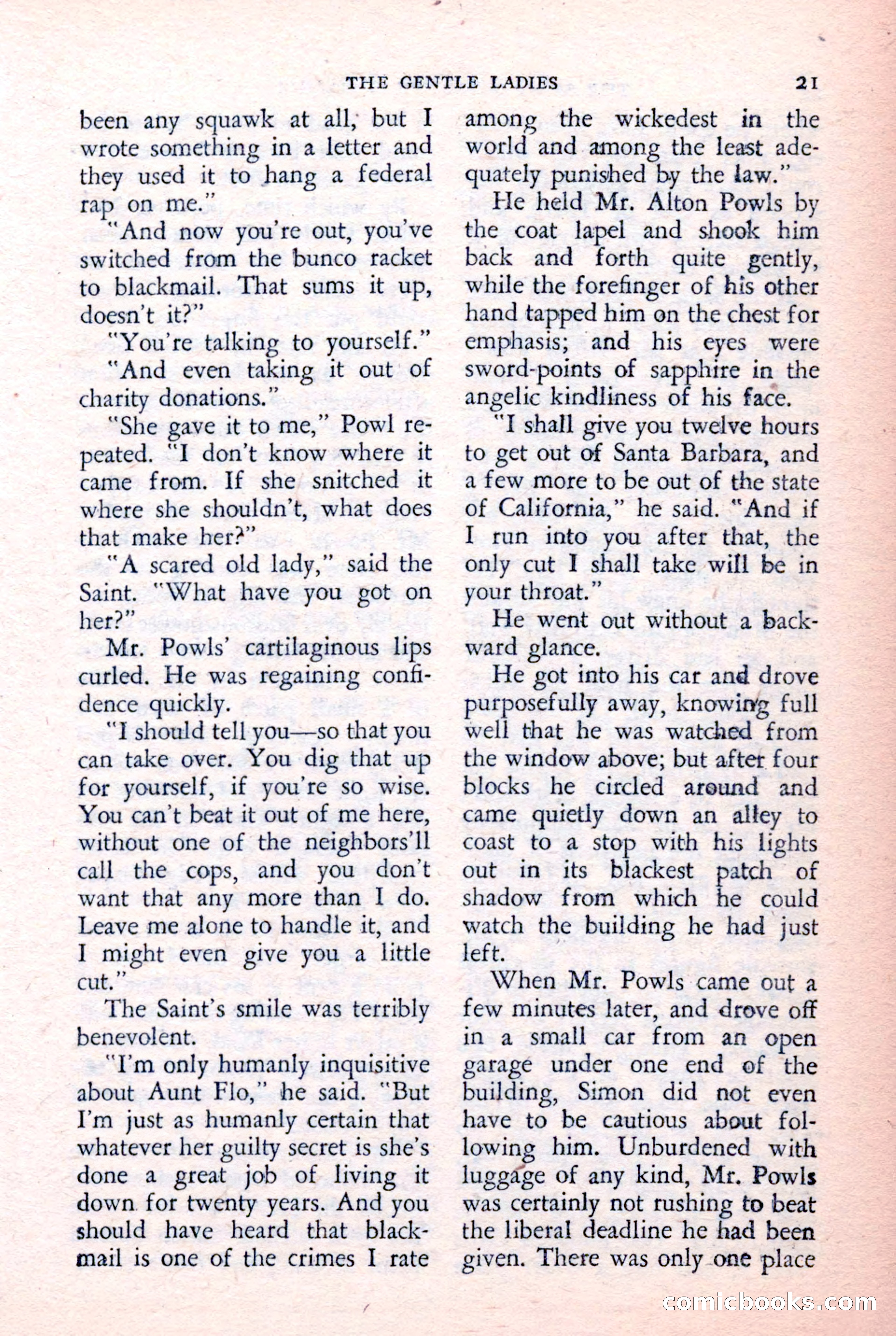 The Saint Detective Magazine, February 1957 — page 23 of 148