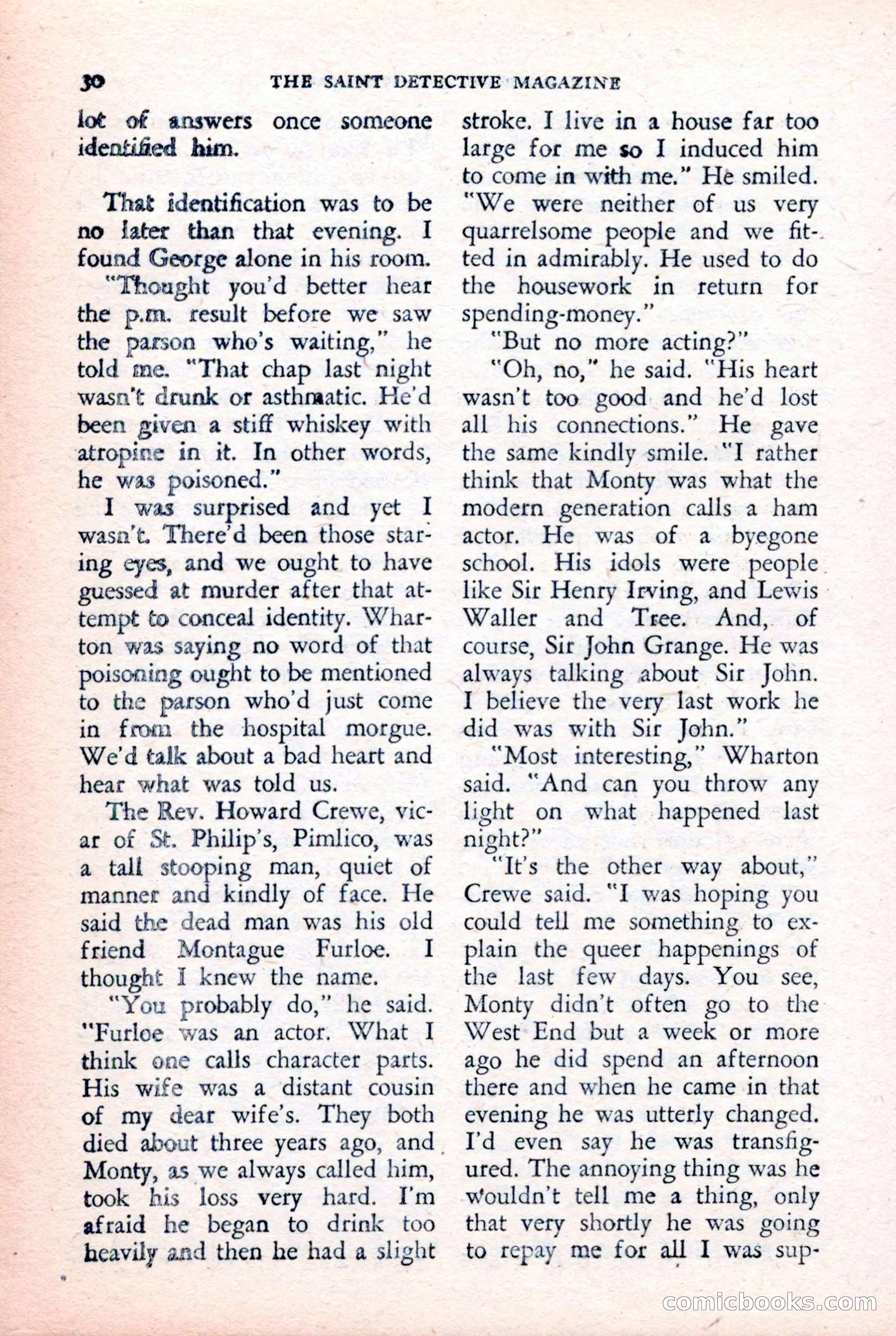 The Saint Detective Magazine, February 1957 — page 32 of 148