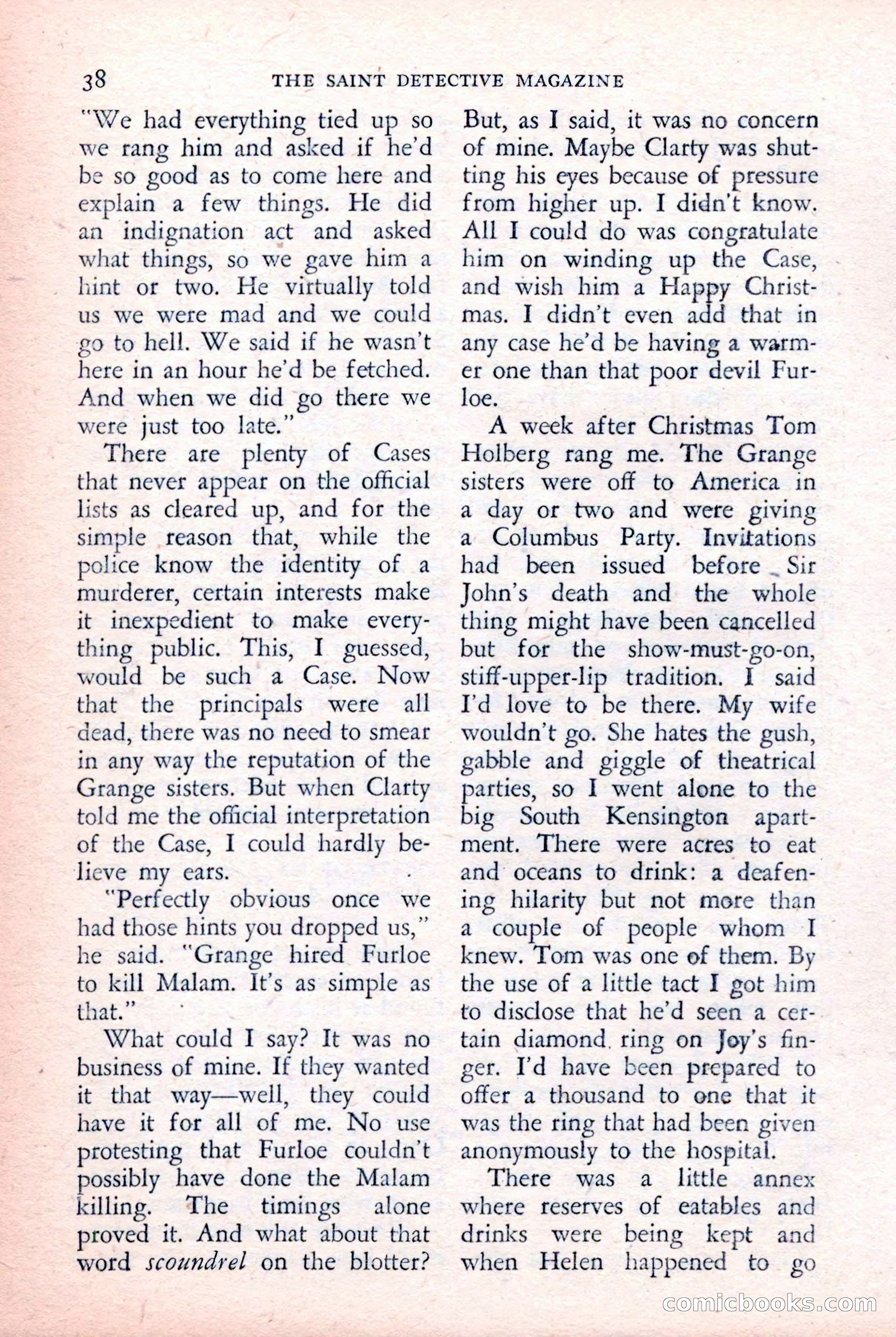 The Saint Detective Magazine, February 1957 — page 40 of 148
