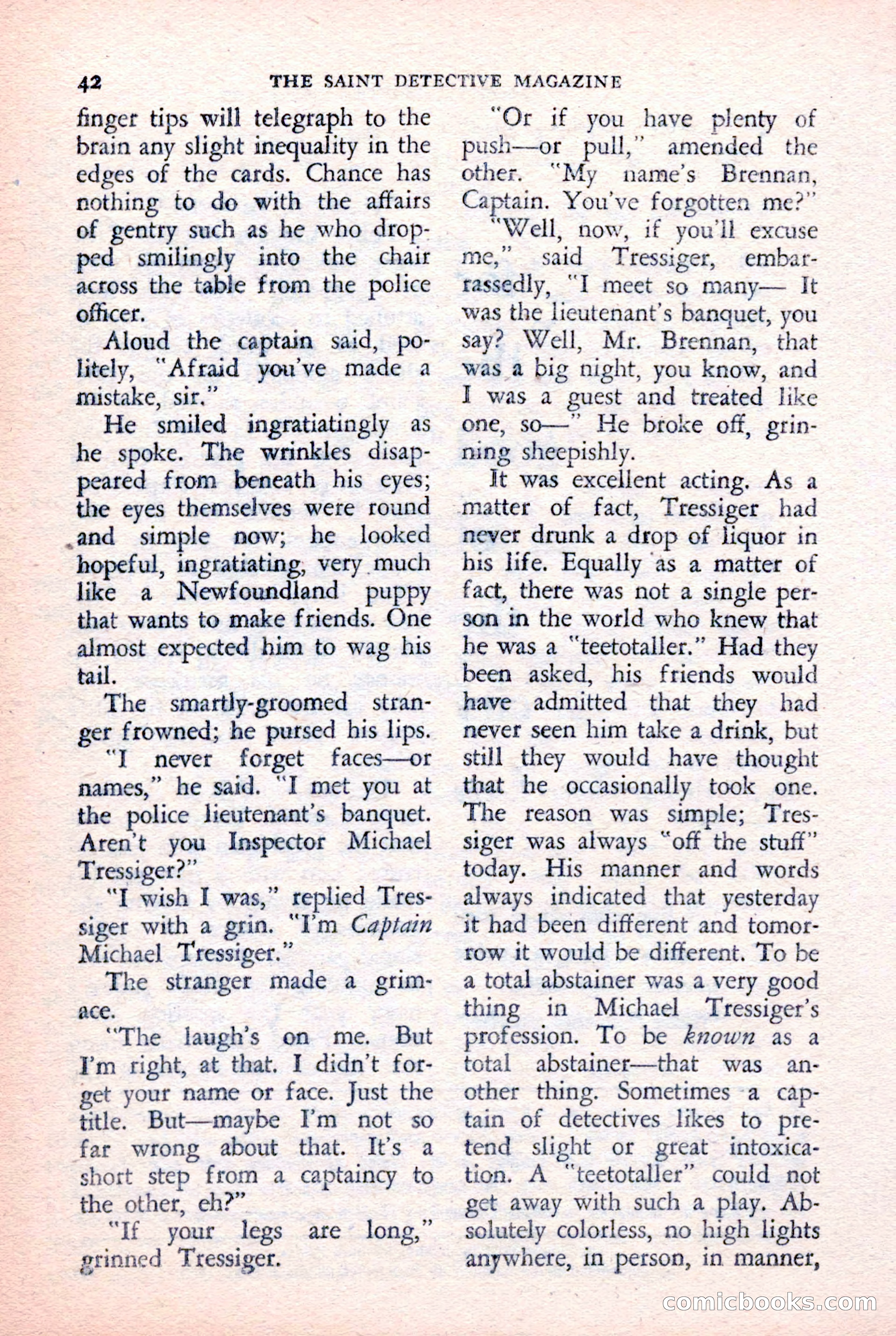 The Saint Detective Magazine, February 1957 — page 44 of 148