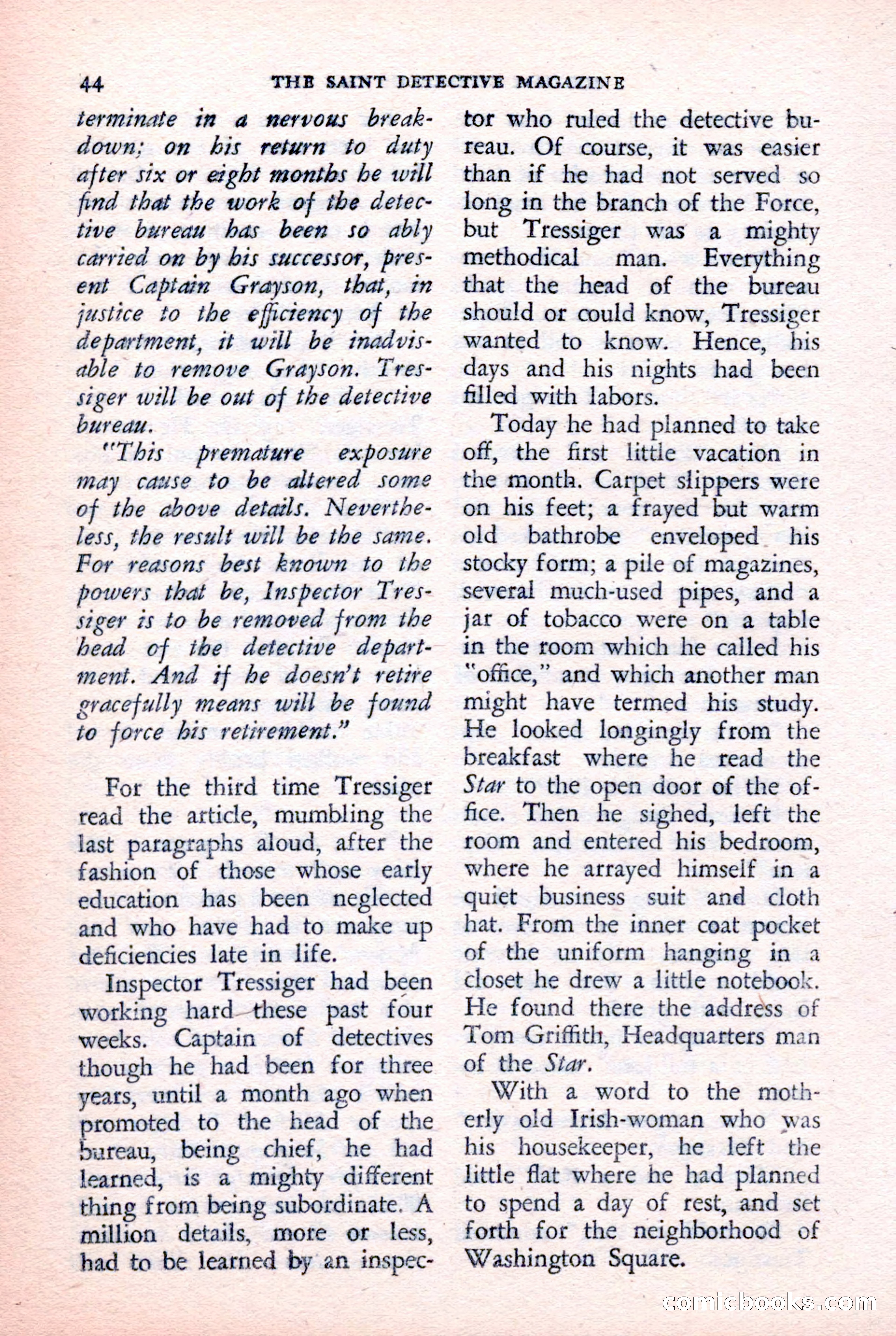 The Saint Detective Magazine, February 1957 — page 46 of 148