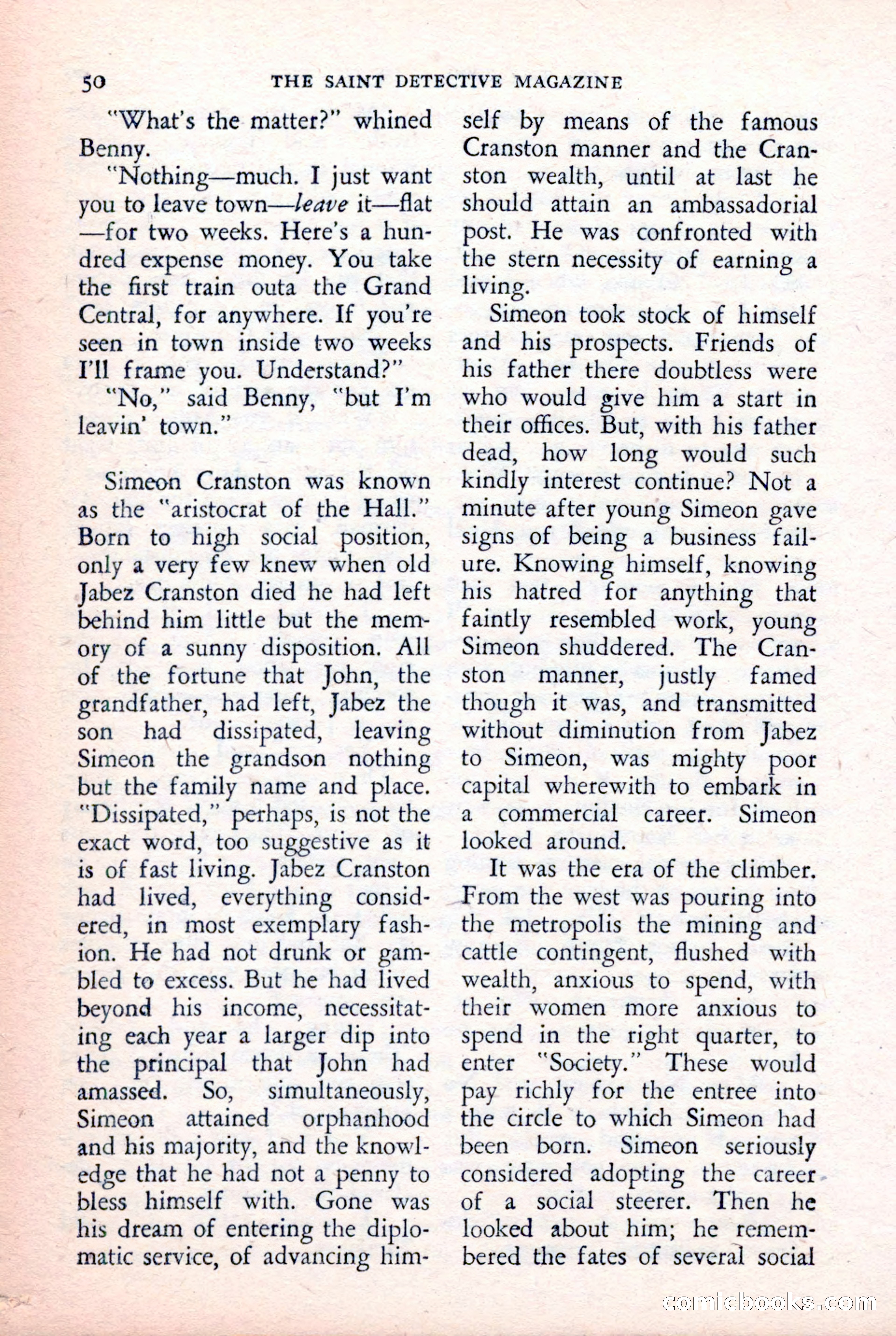 The Saint Detective Magazine, February 1957 — page 52 of 148