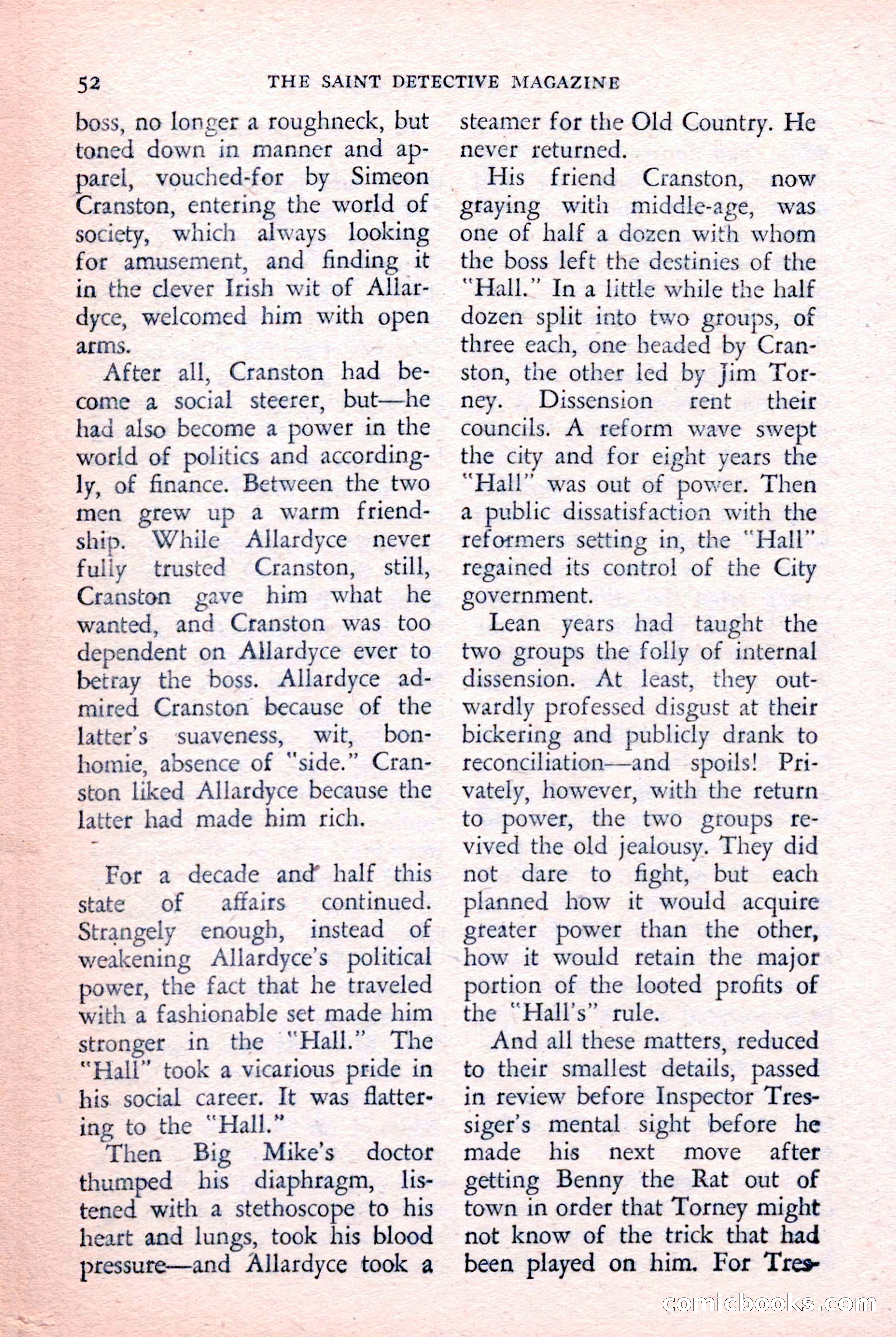 The Saint Detective Magazine, February 1957 — page 54 of 148