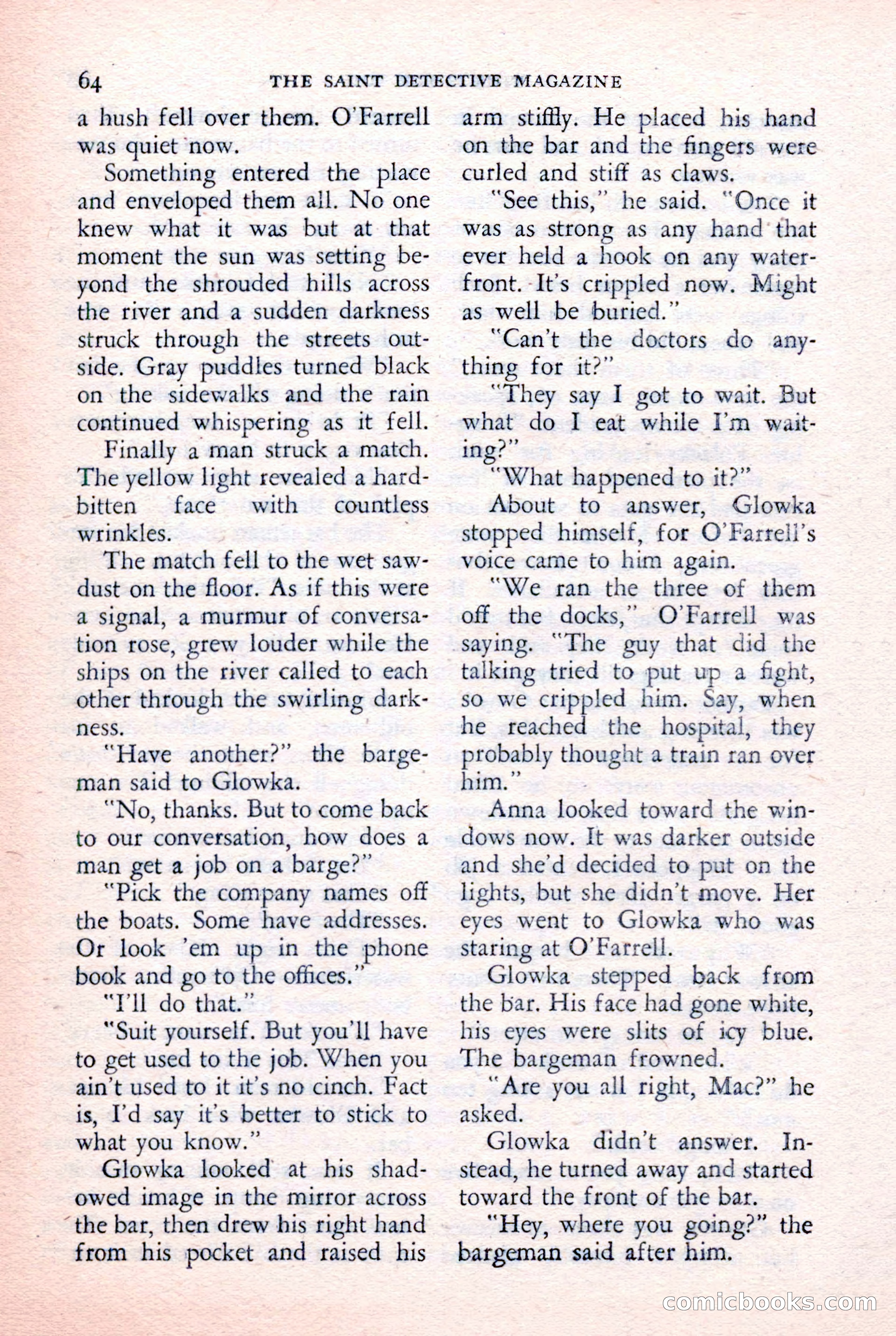 The Saint Detective Magazine, February 1957 — page 66 of 148