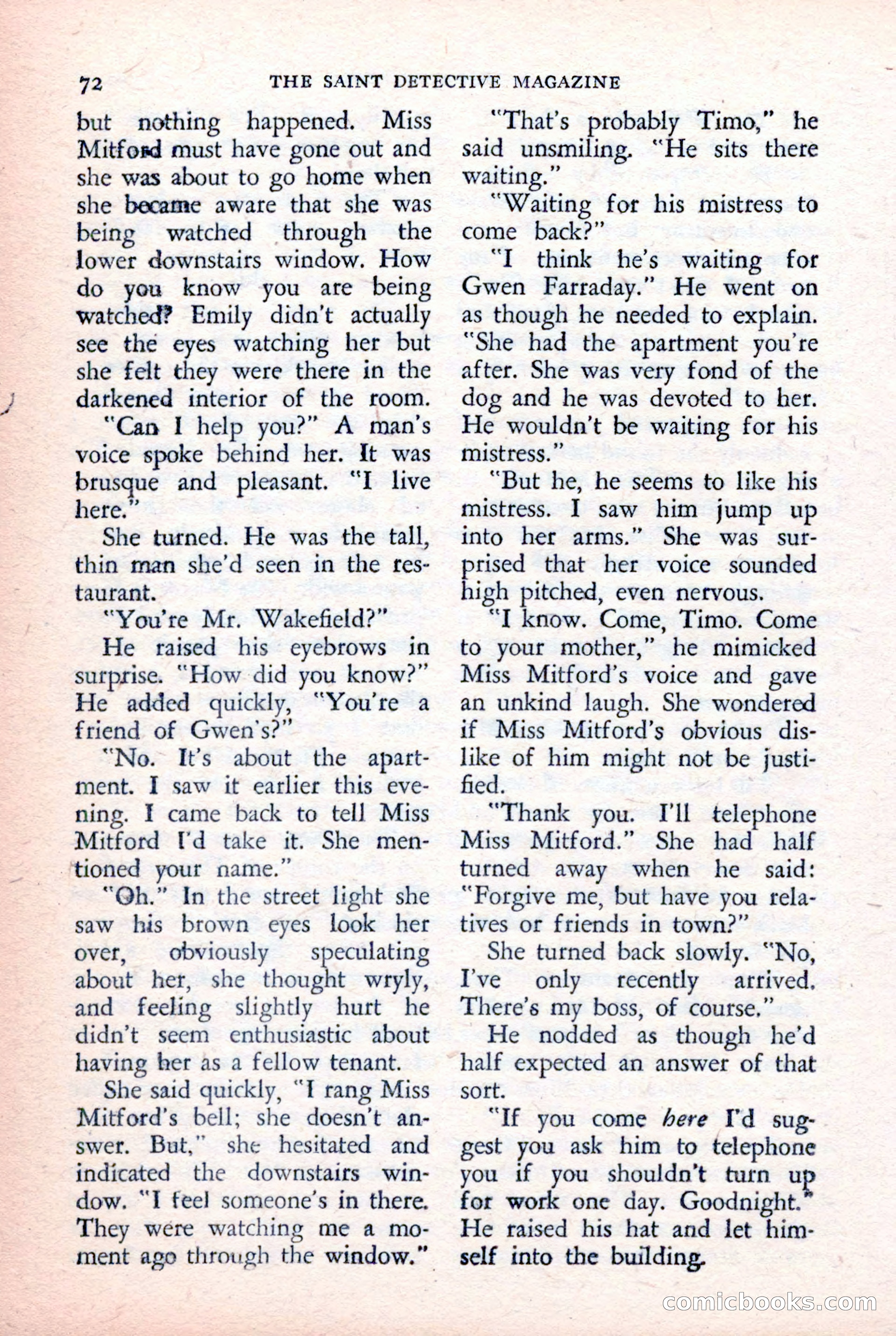 The Saint Detective Magazine, February 1957 — page 74 of 148