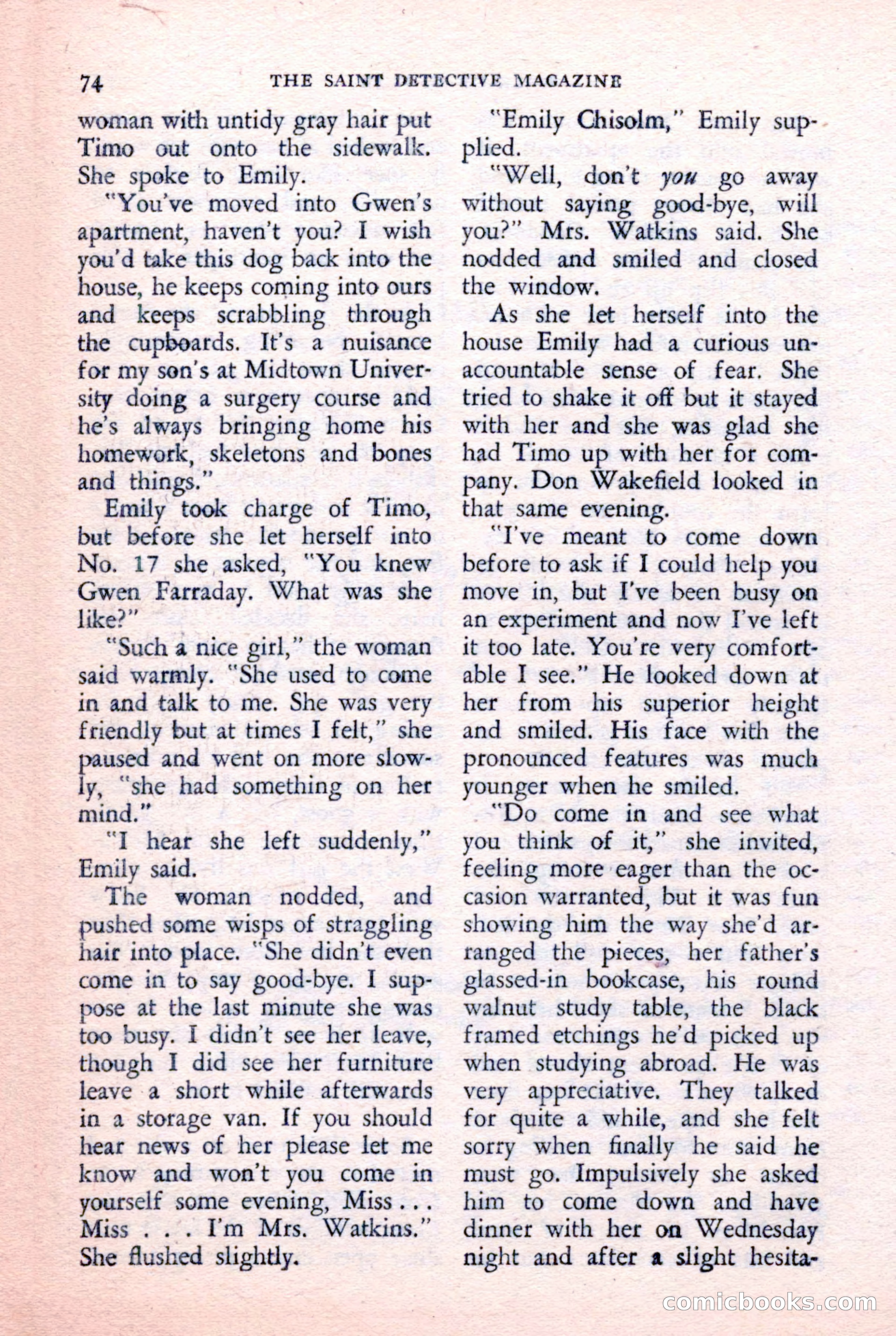 The Saint Detective Magazine, February 1957 — page 76 of 148