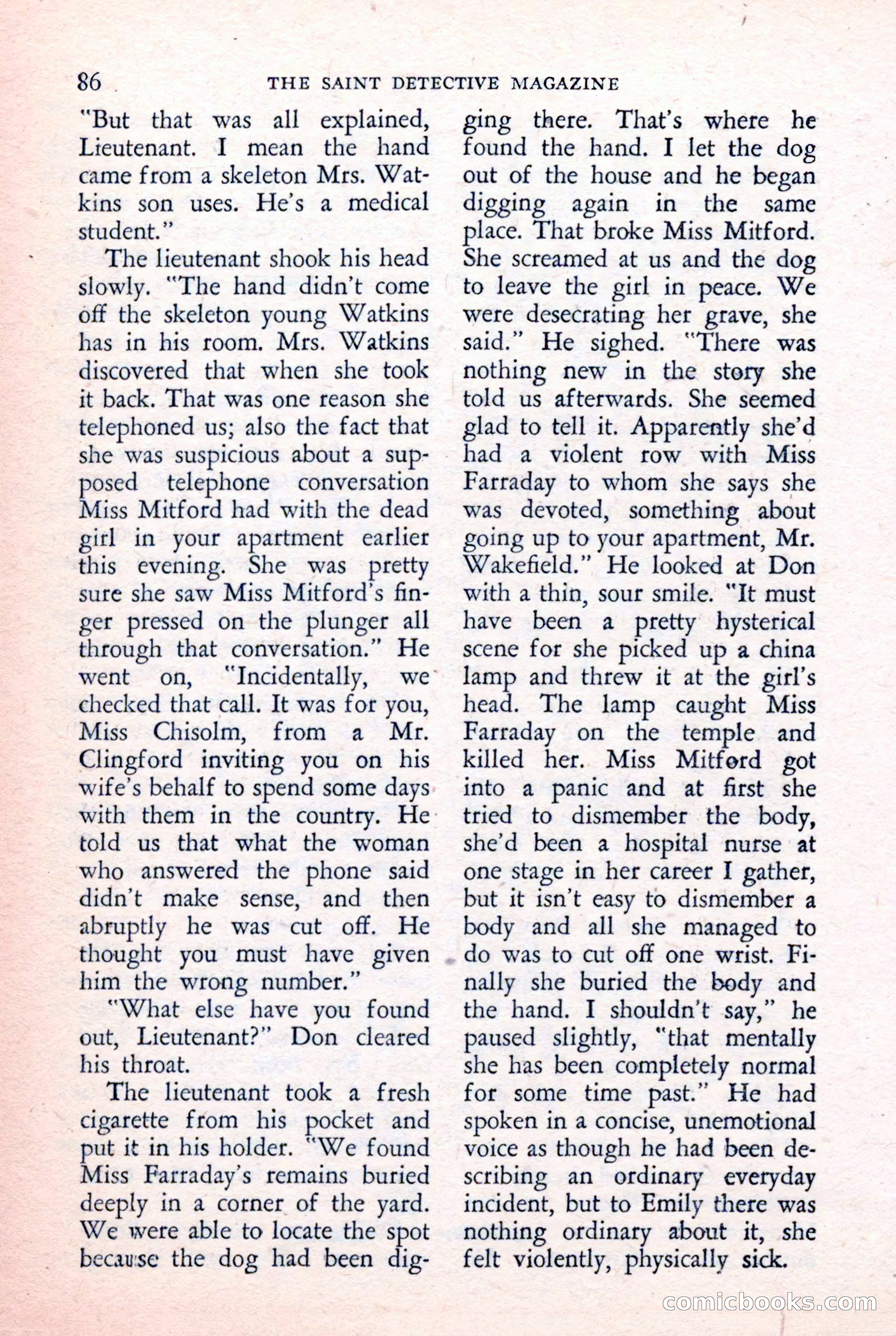 The Saint Detective Magazine, February 1957 — page 88 of 148