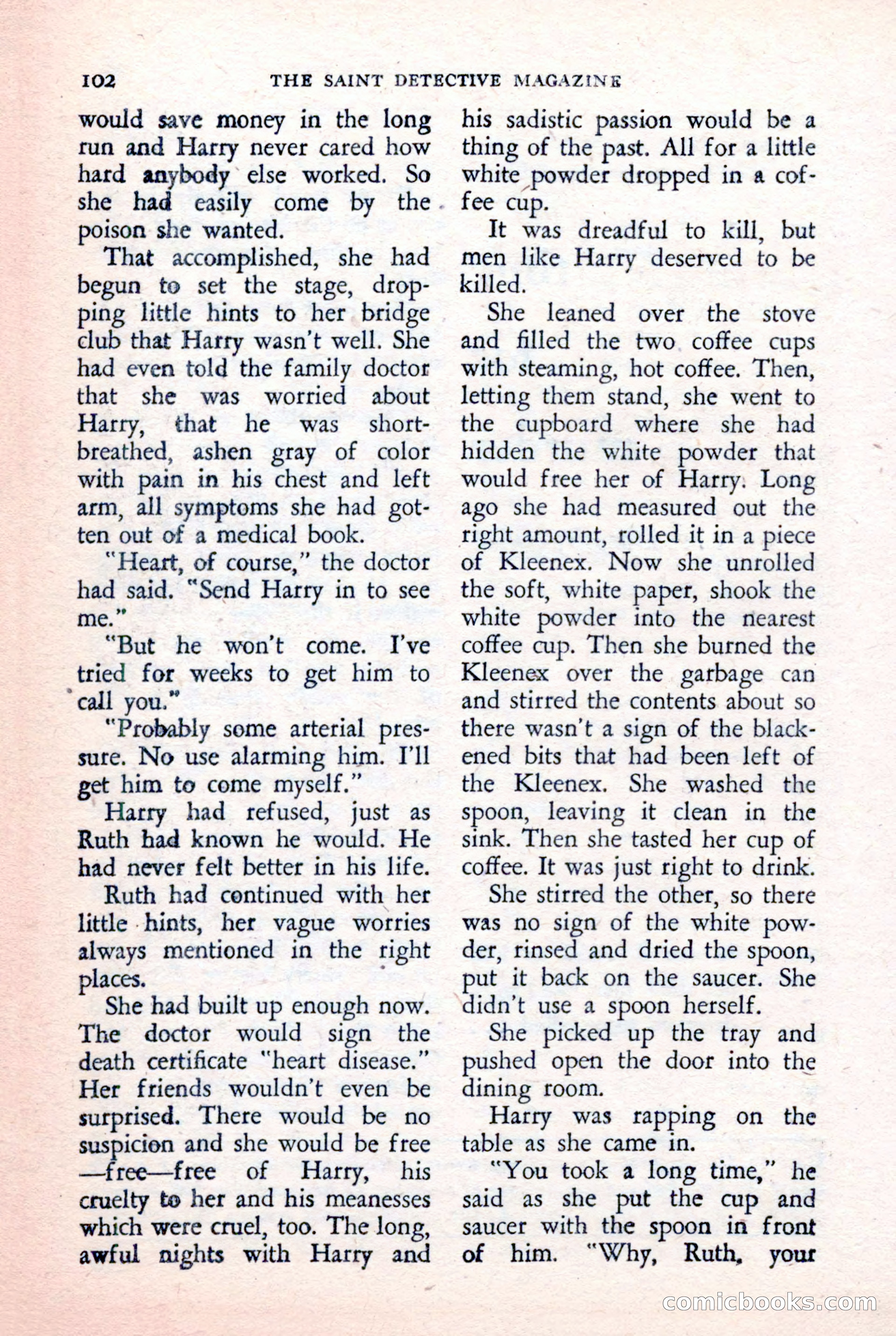 The Saint Detective Magazine, February 1957 — page 104 of 148