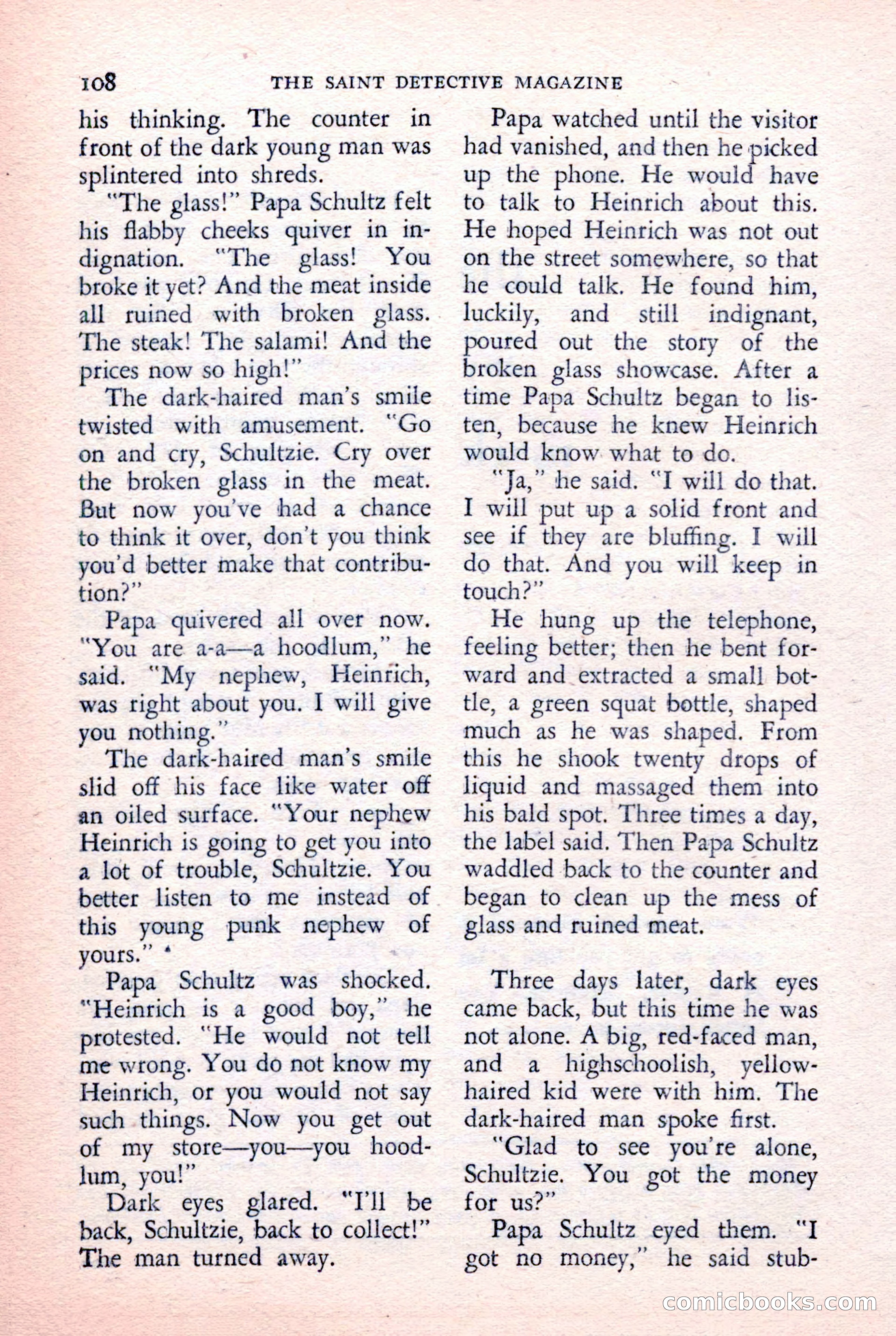 The Saint Detective Magazine, February 1957 — page 110 of 148