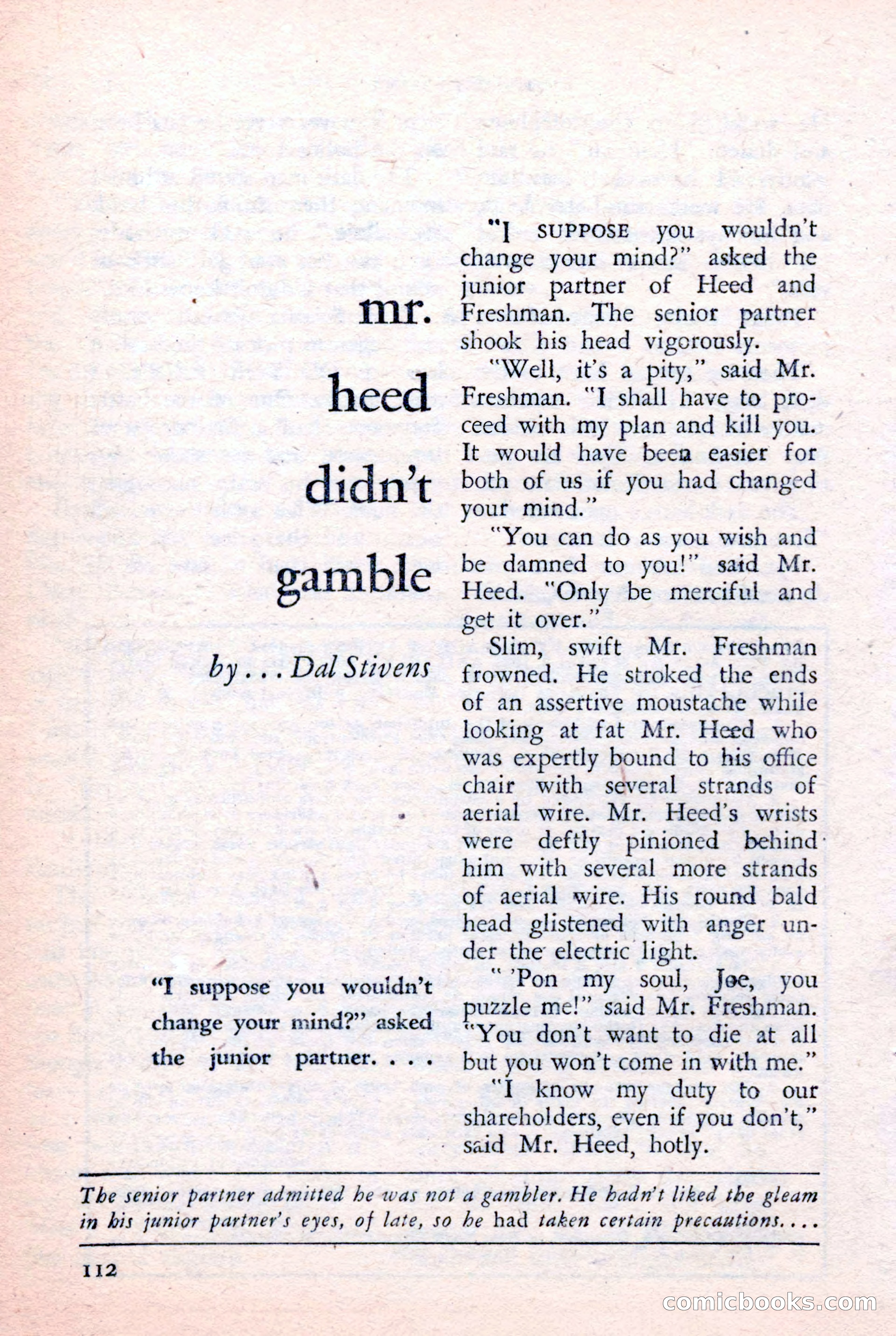 The Saint Detective Magazine, February 1957 — page 114 of 148