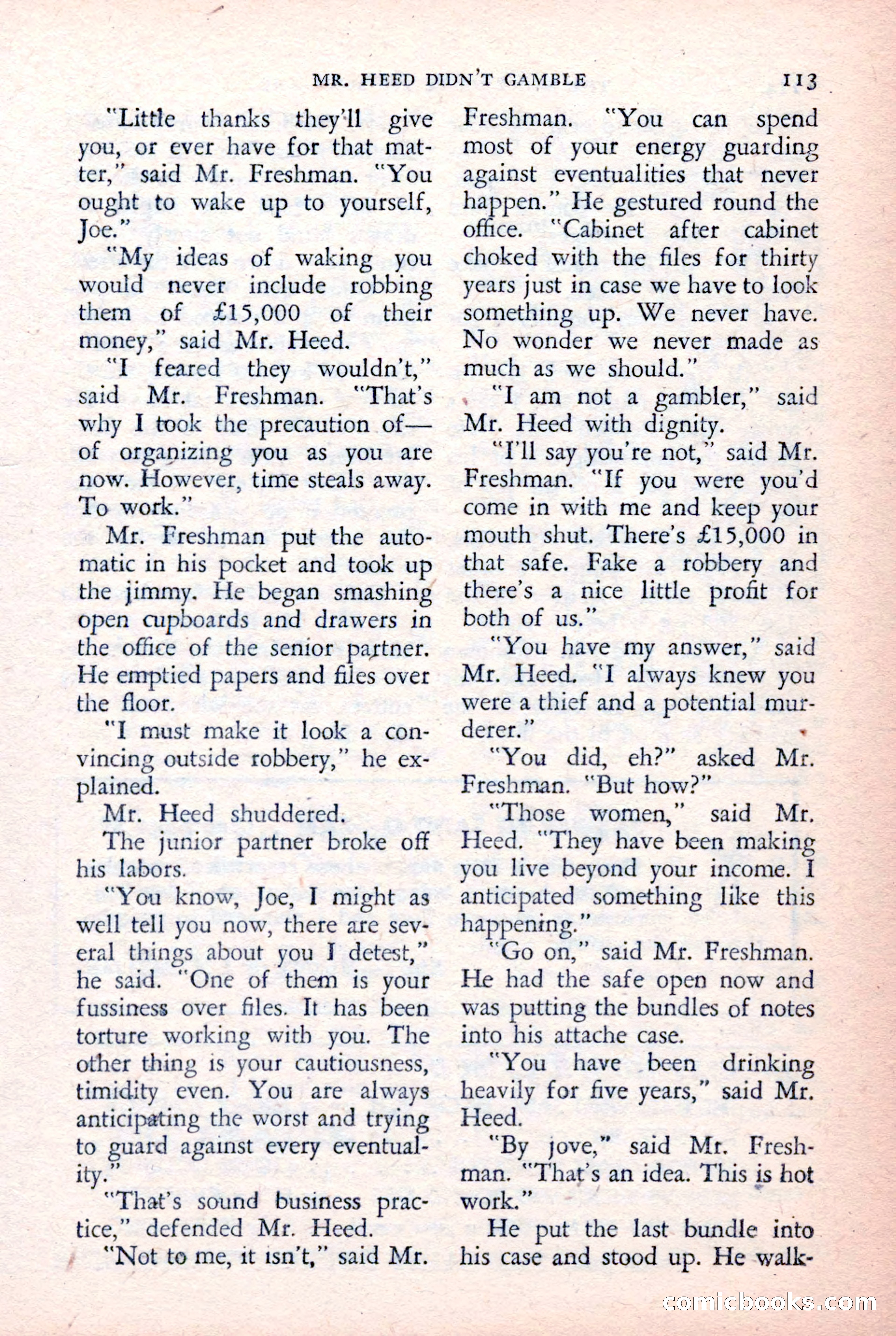 The Saint Detective Magazine, February 1957 — page 115 of 148