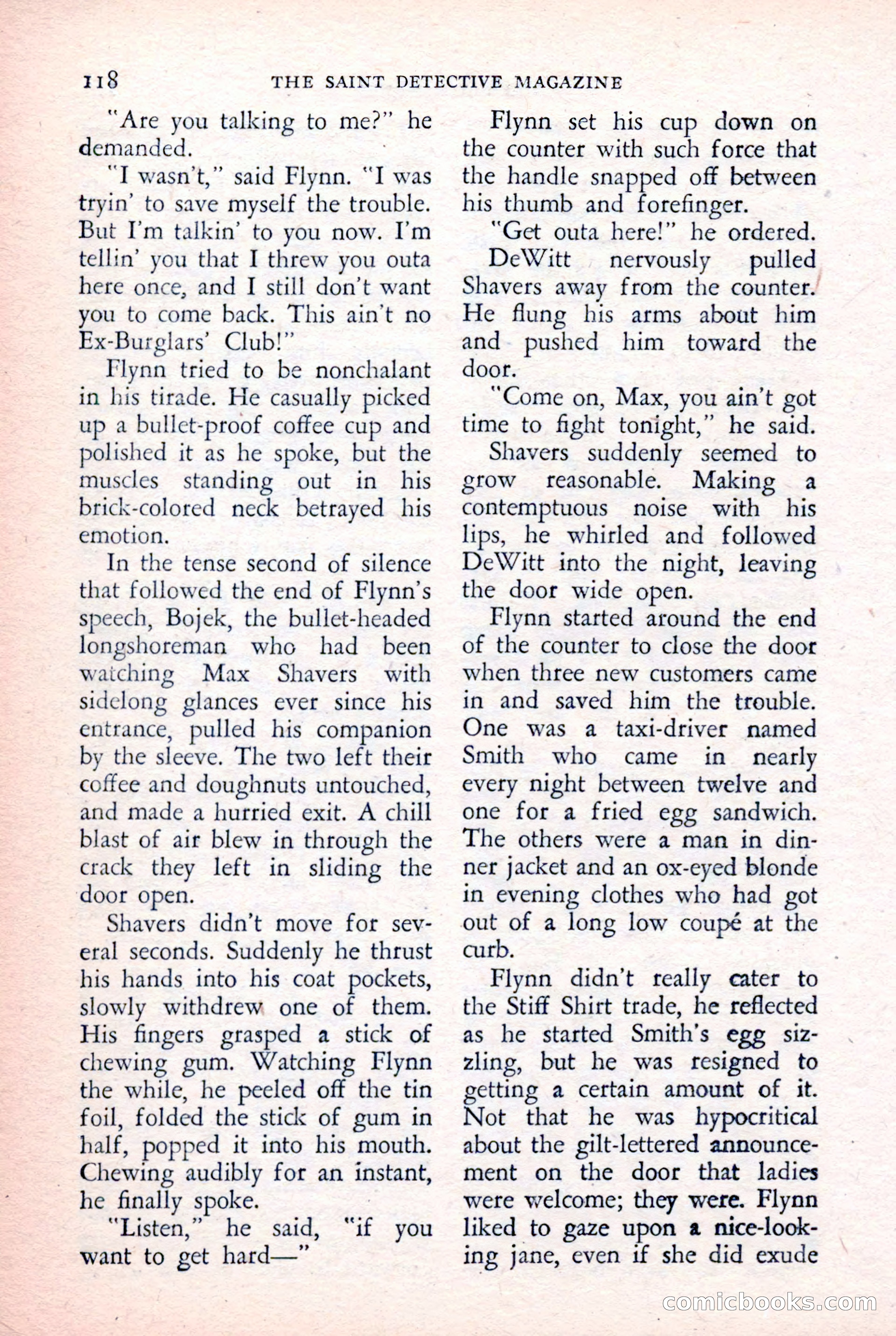 The Saint Detective Magazine, February 1957 — page 120 of 148