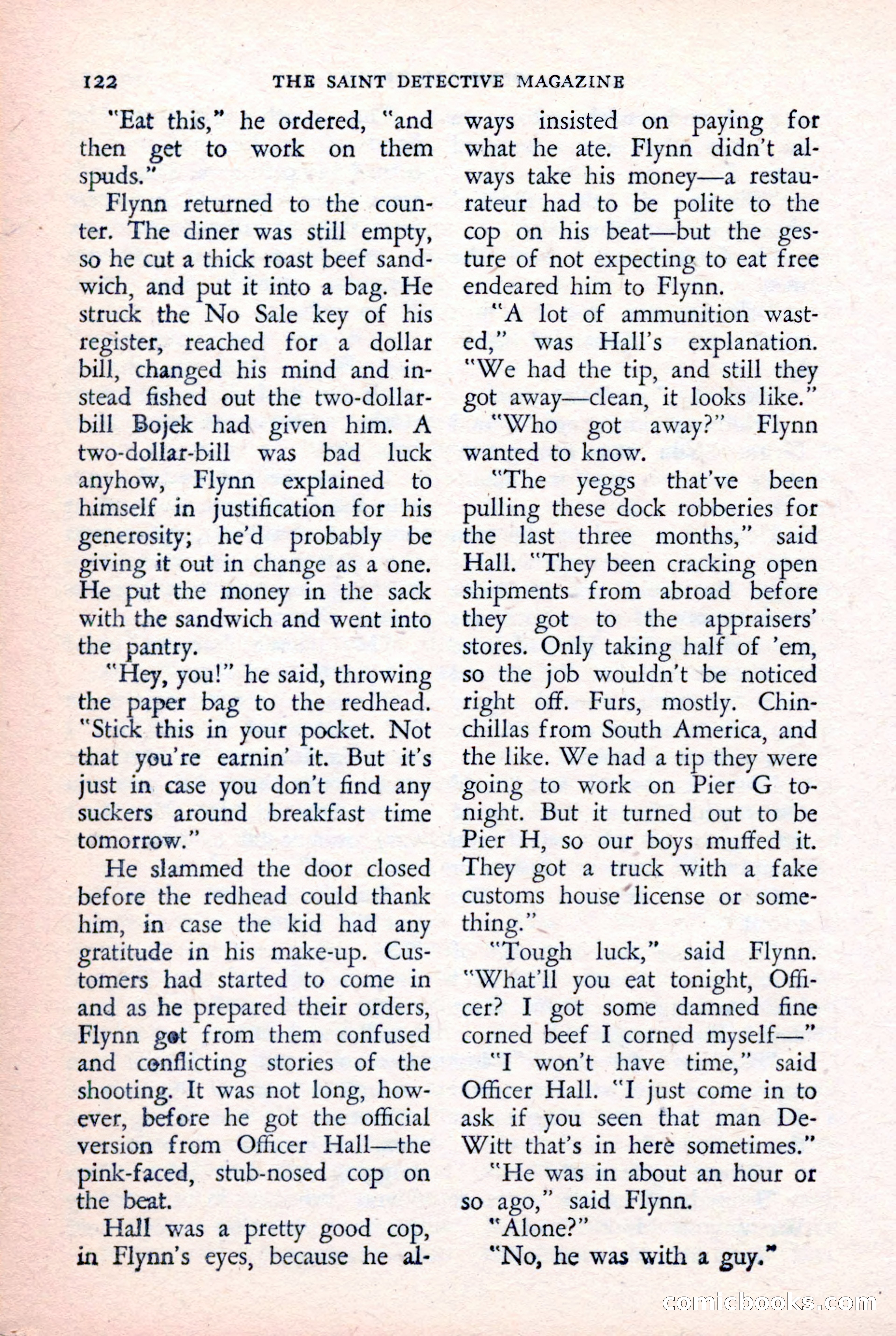 The Saint Detective Magazine, February 1957 — page 124 of 148
