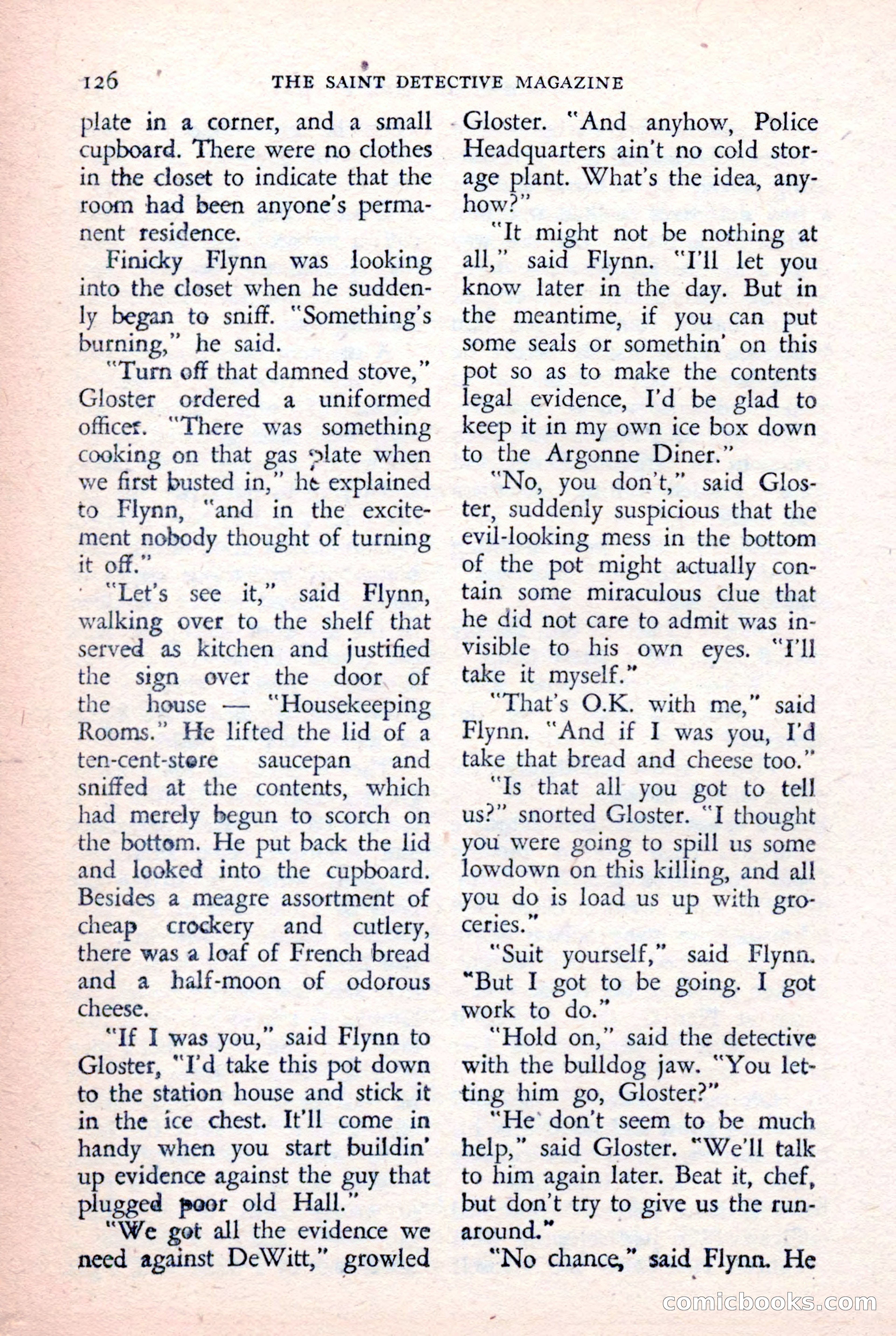 The Saint Detective Magazine, February 1957 — page 128 of 148