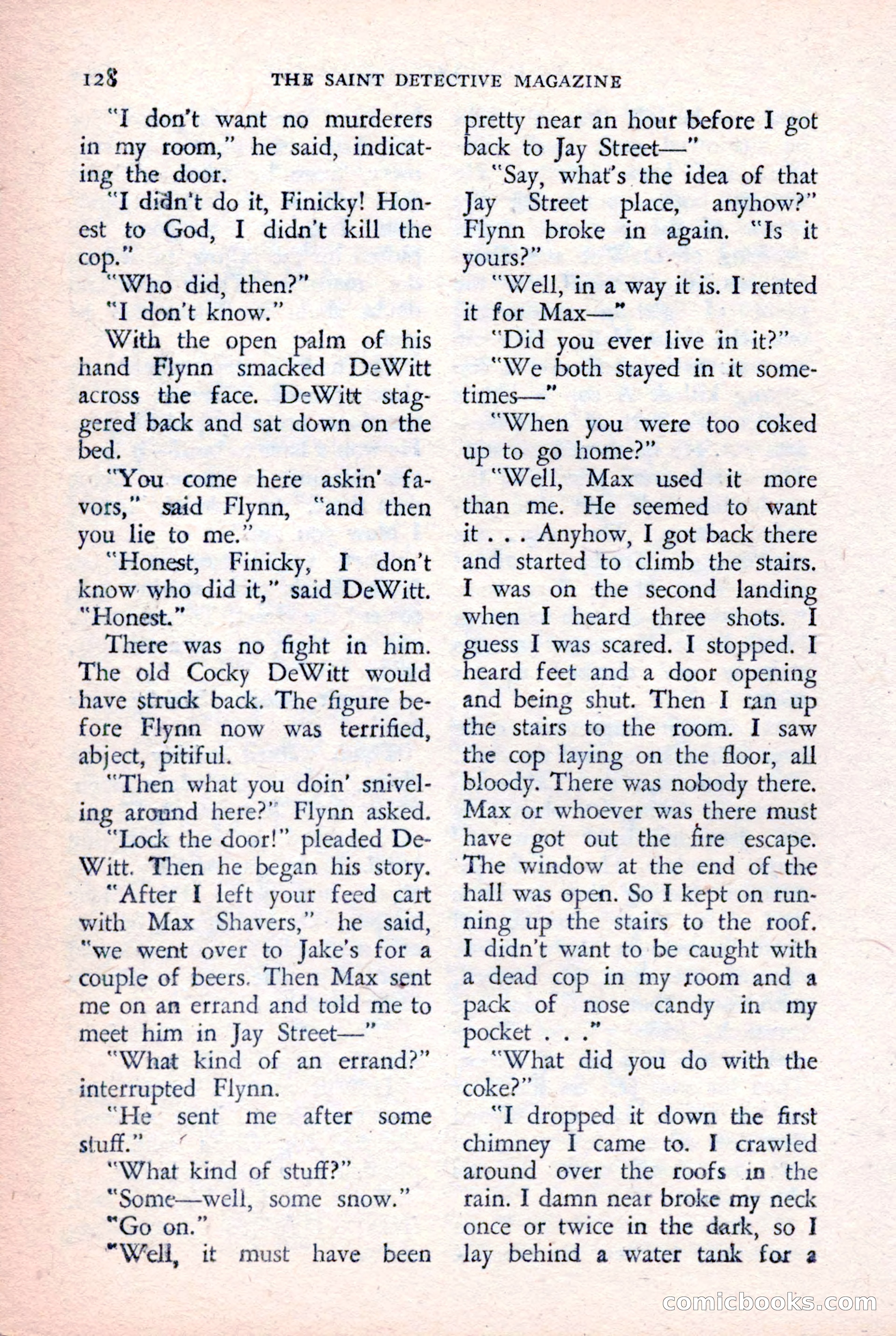 The Saint Detective Magazine, February 1957 — page 130 of 148