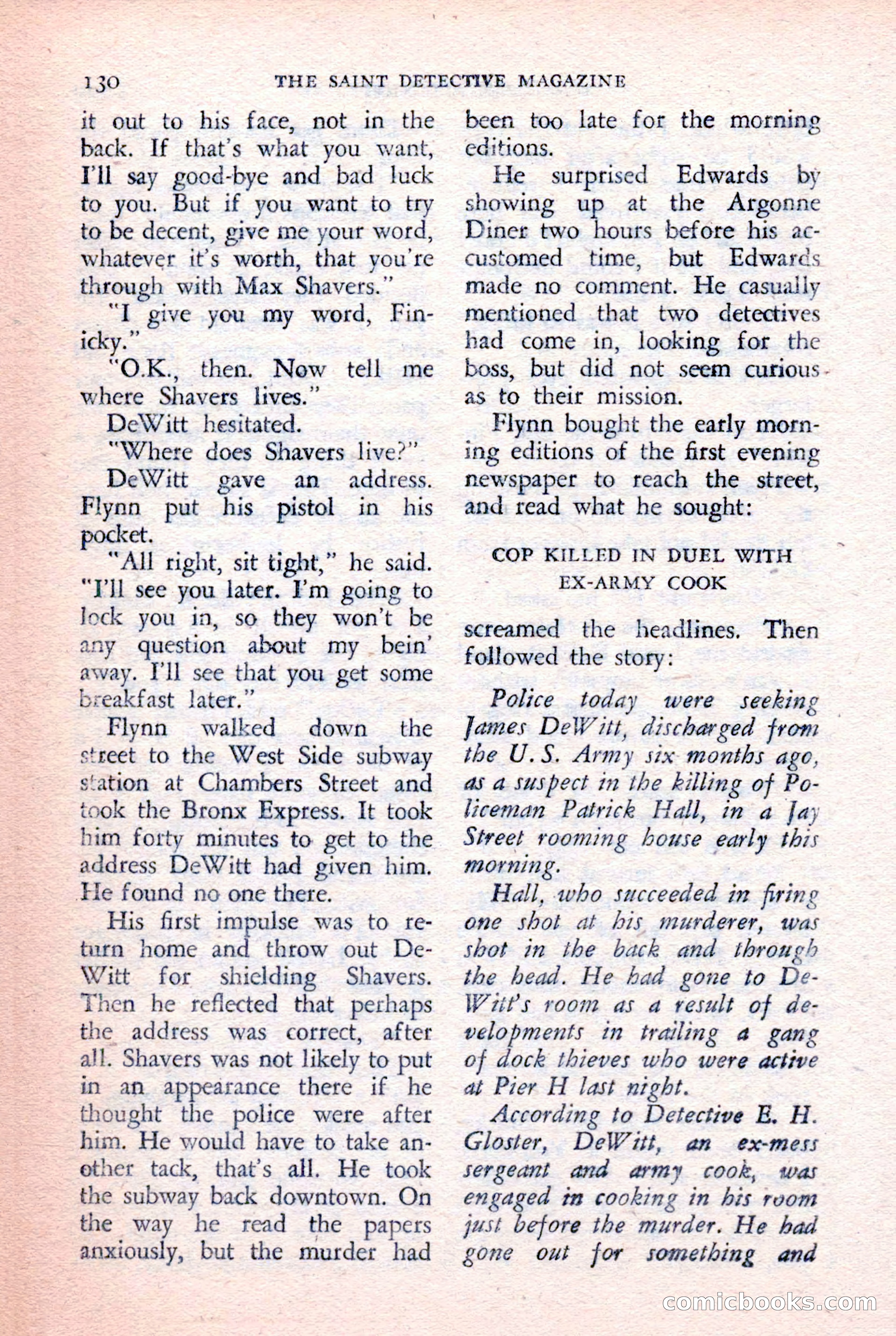 The Saint Detective Magazine, February 1957 — page 132 of 148