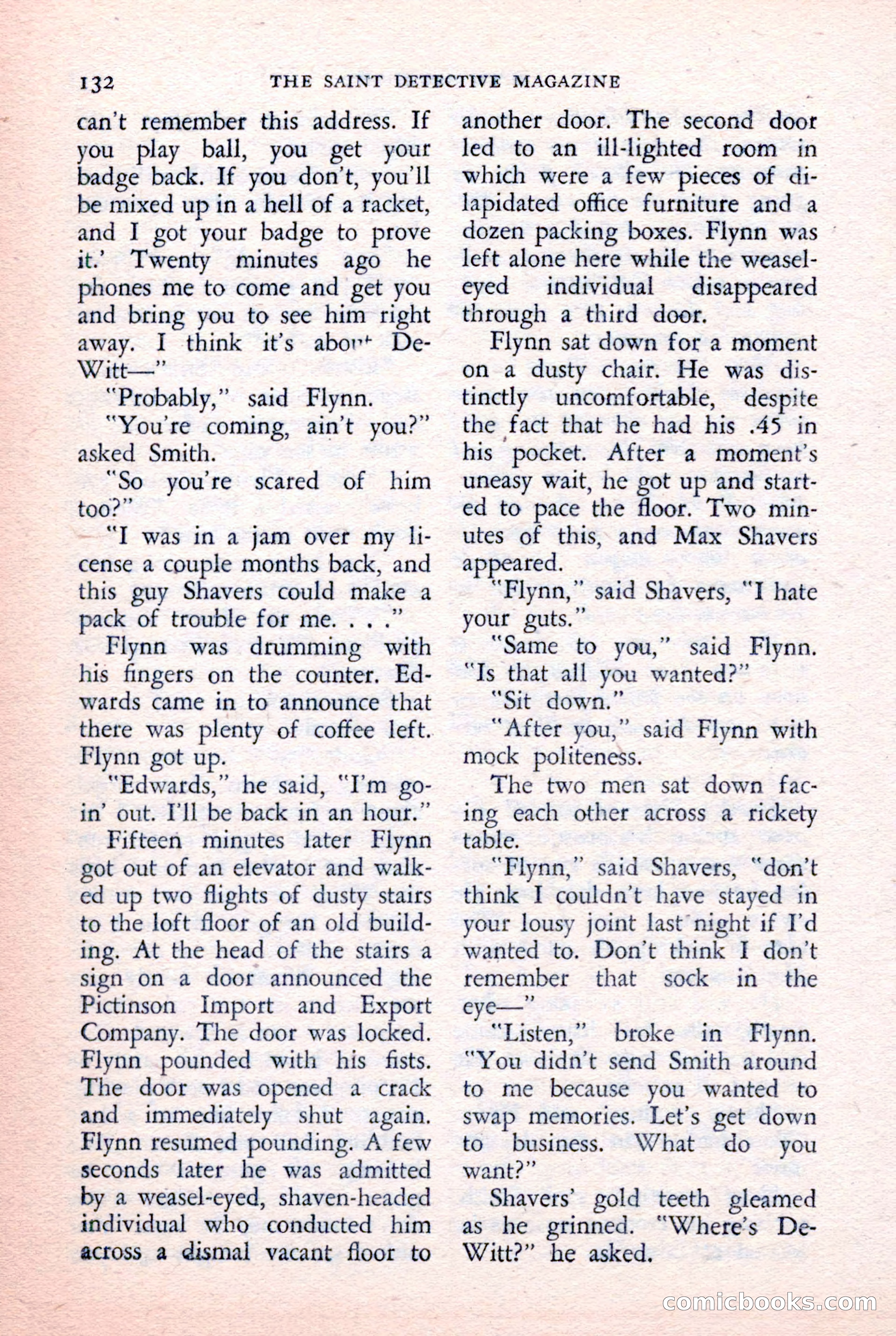 The Saint Detective Magazine, February 1957 — page 134 of 148