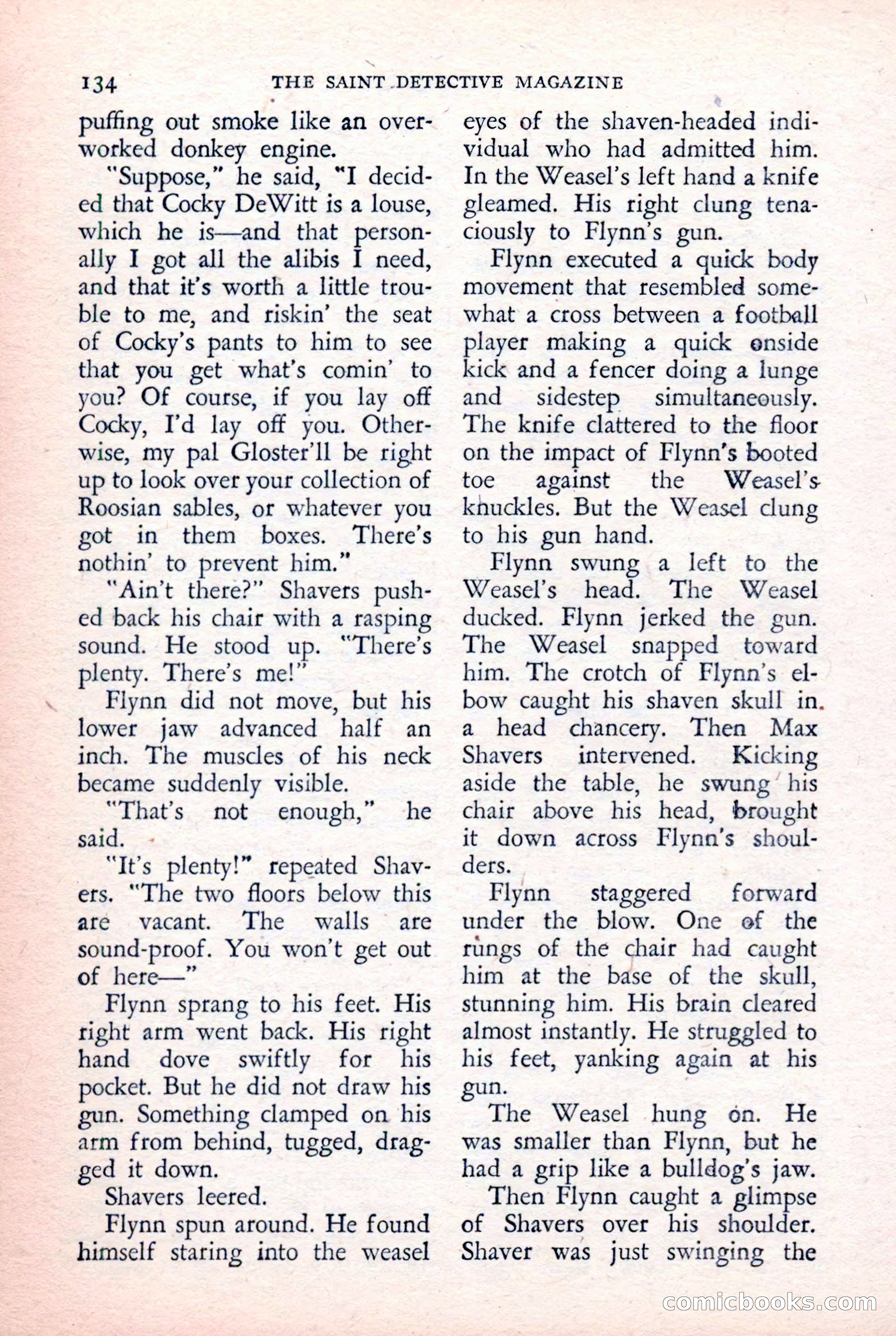 The Saint Detective Magazine, February 1957 — page 136 of 148