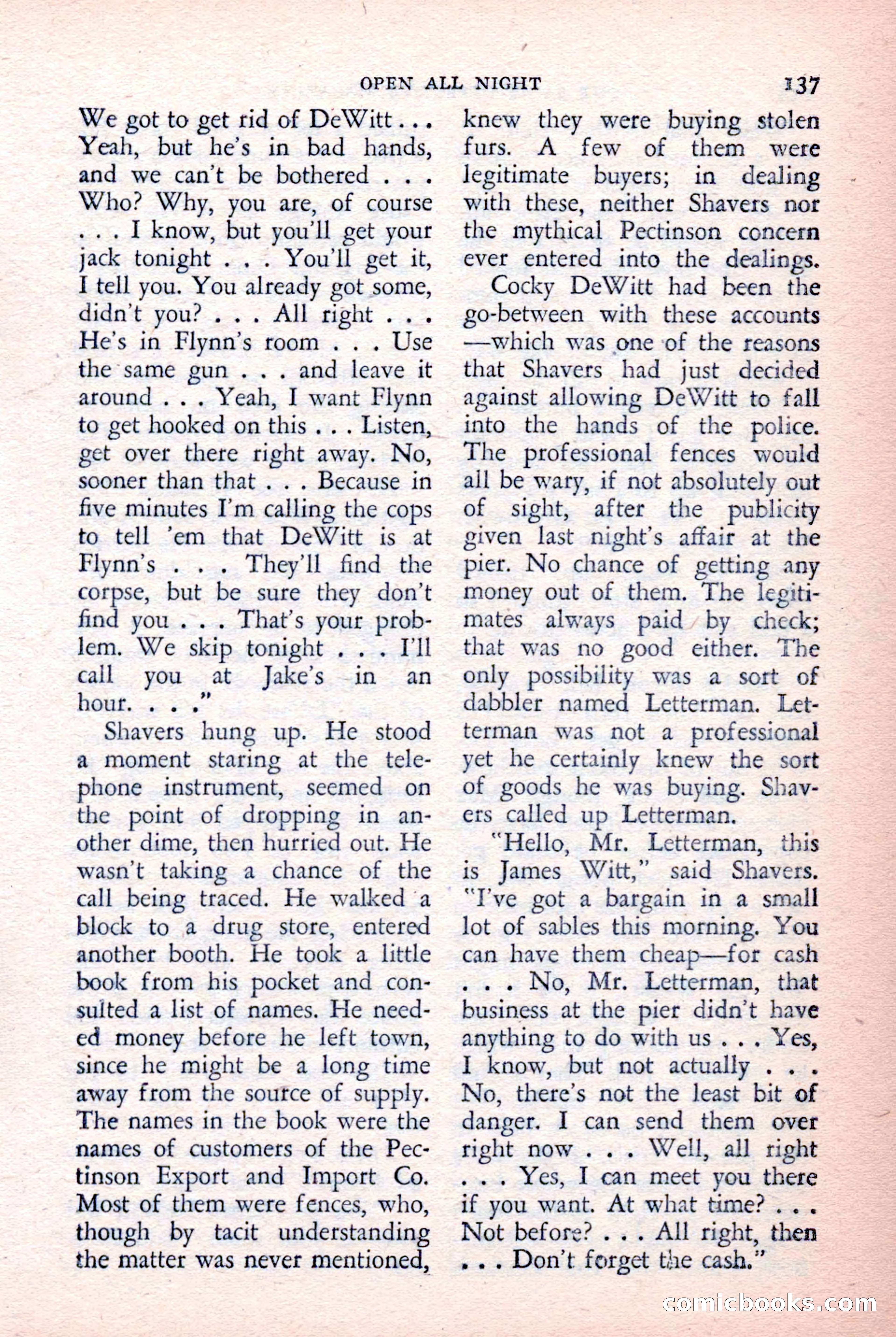 The Saint Detective Magazine, February 1957 — page 139 of 148