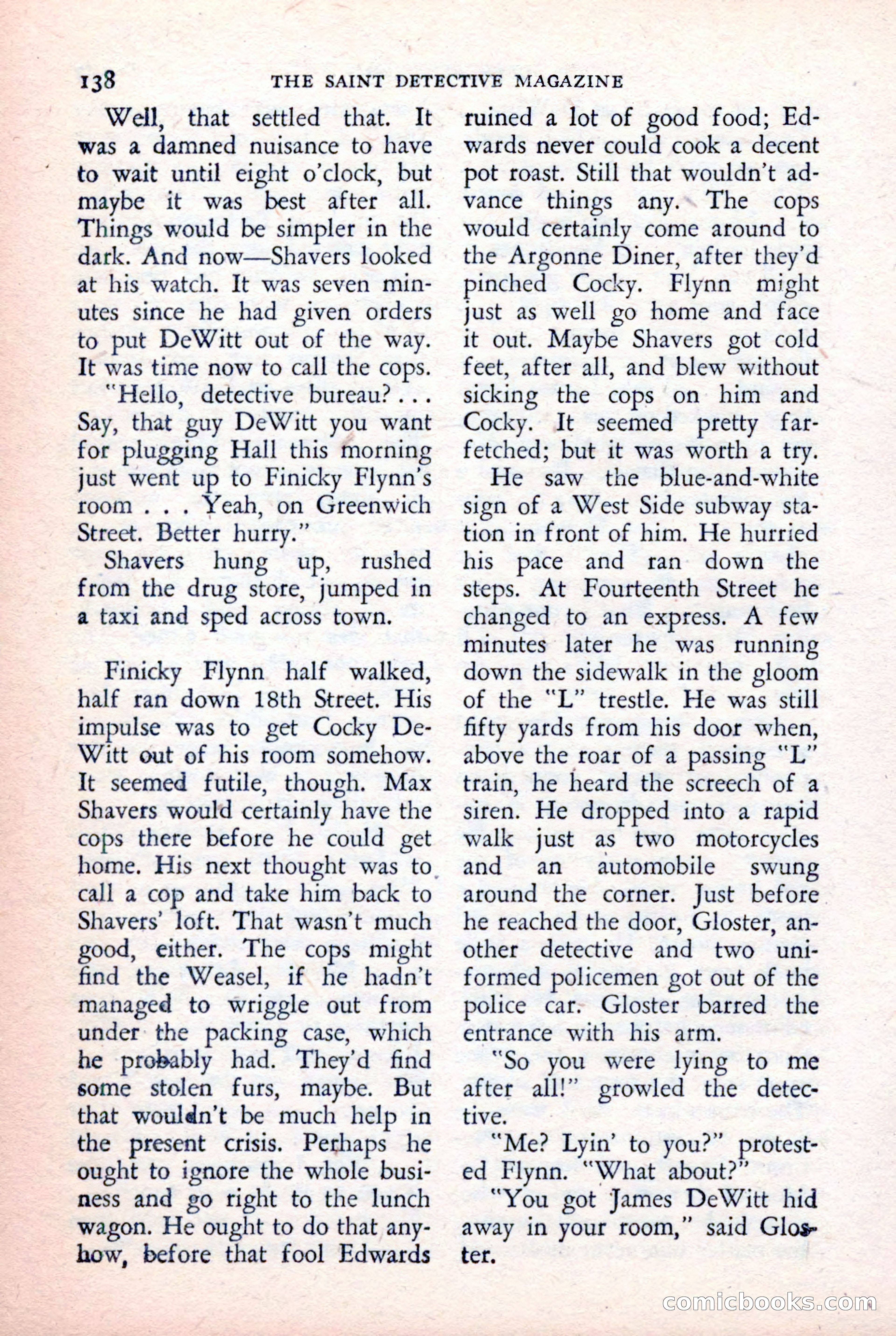The Saint Detective Magazine, February 1957 — page 140 of 148