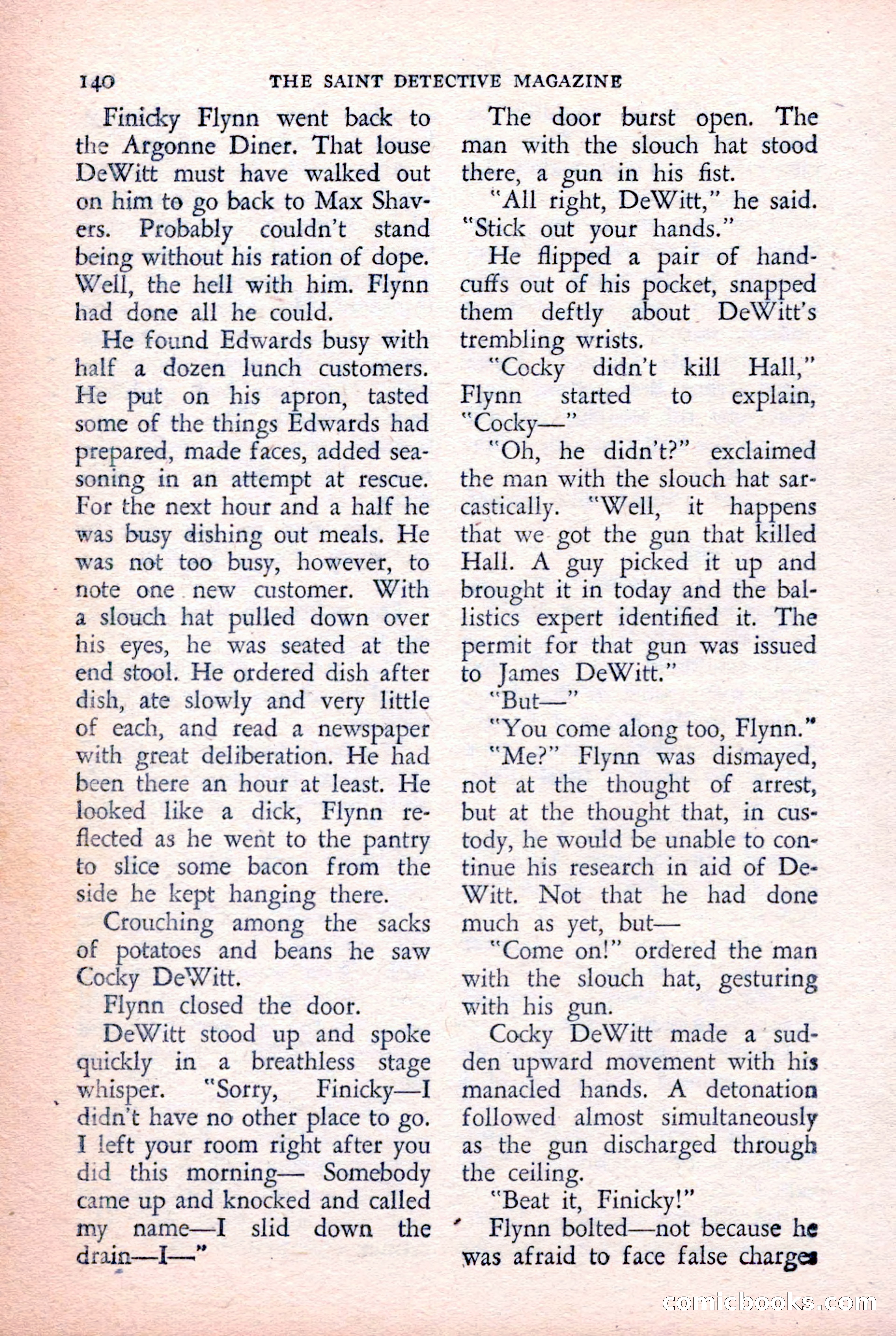 The Saint Detective Magazine, February 1957 — page 142 of 148