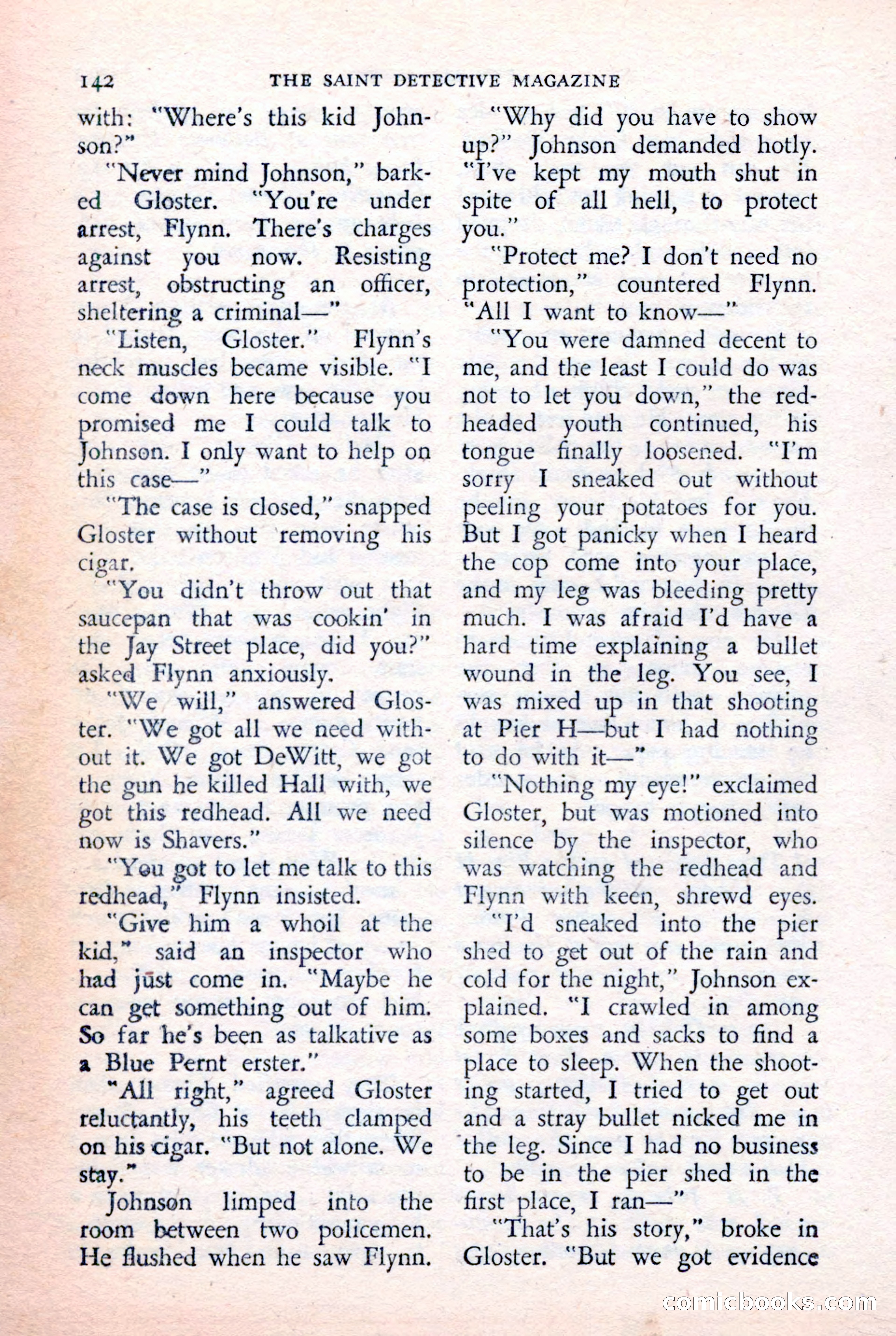 The Saint Detective Magazine, February 1957 — page 144 of 148