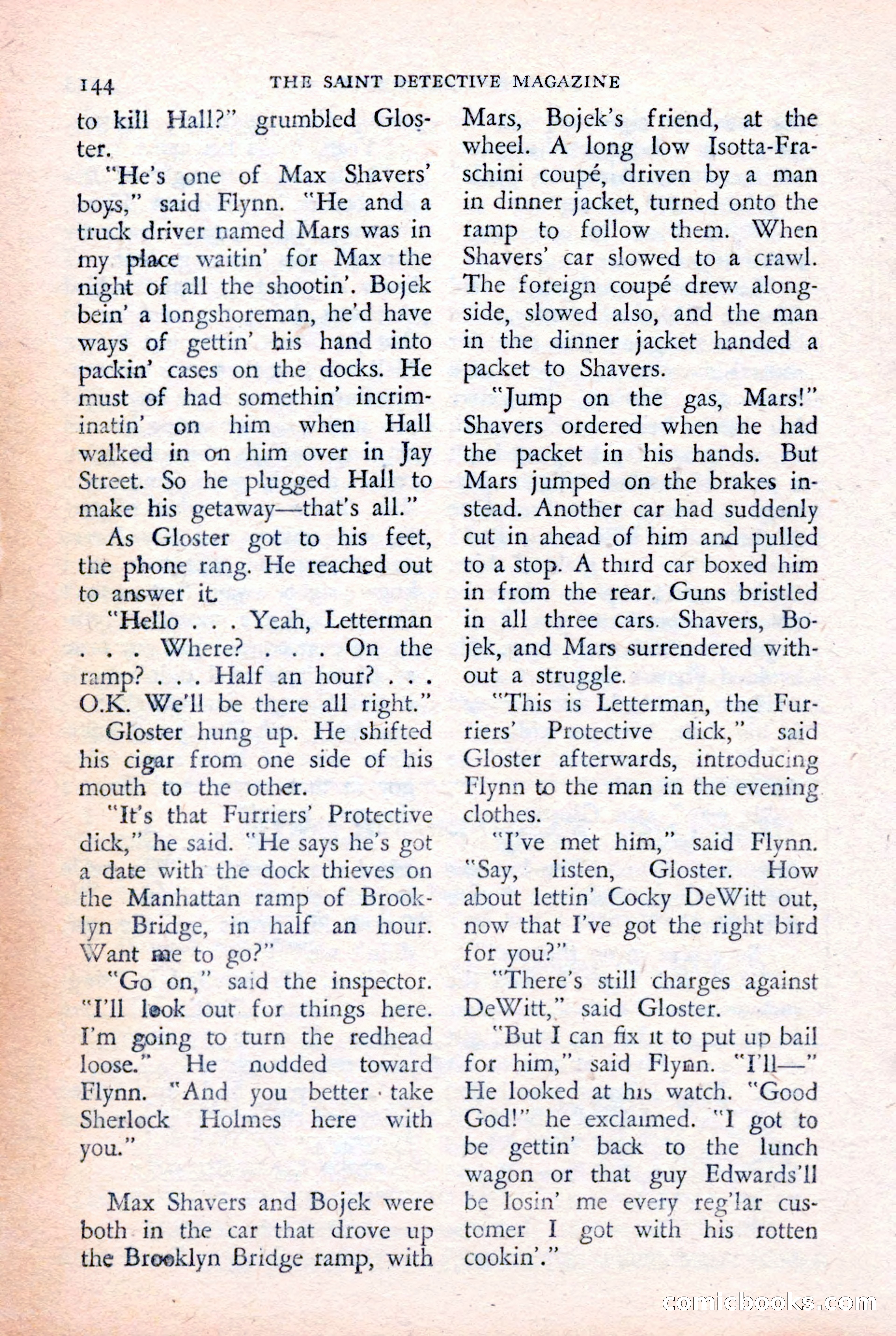 The Saint Detective Magazine, February 1957 — page 146 of 148