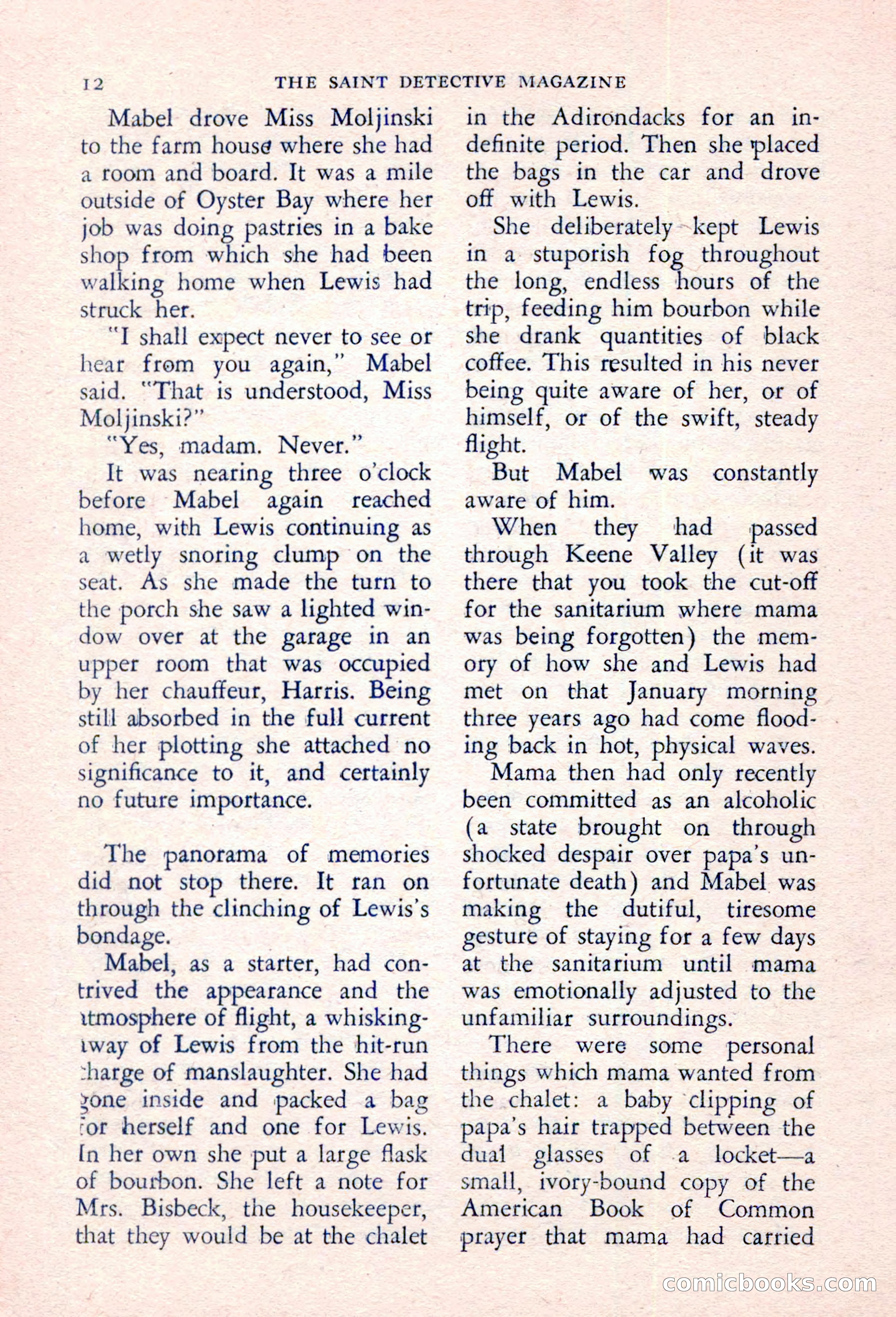 The Saint Detective Magazine, March 1957 — page 14 of 132